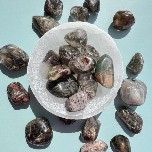 Garden Quartz (Lodolite) Tumbles from Brazil