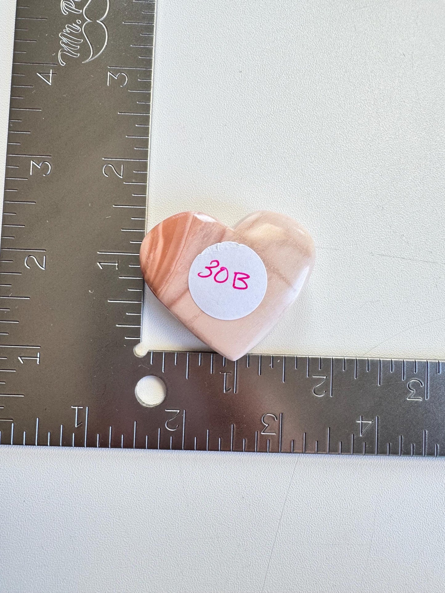 Pink Opal Heart Carvings from Madagascar; YOU CHOOSE