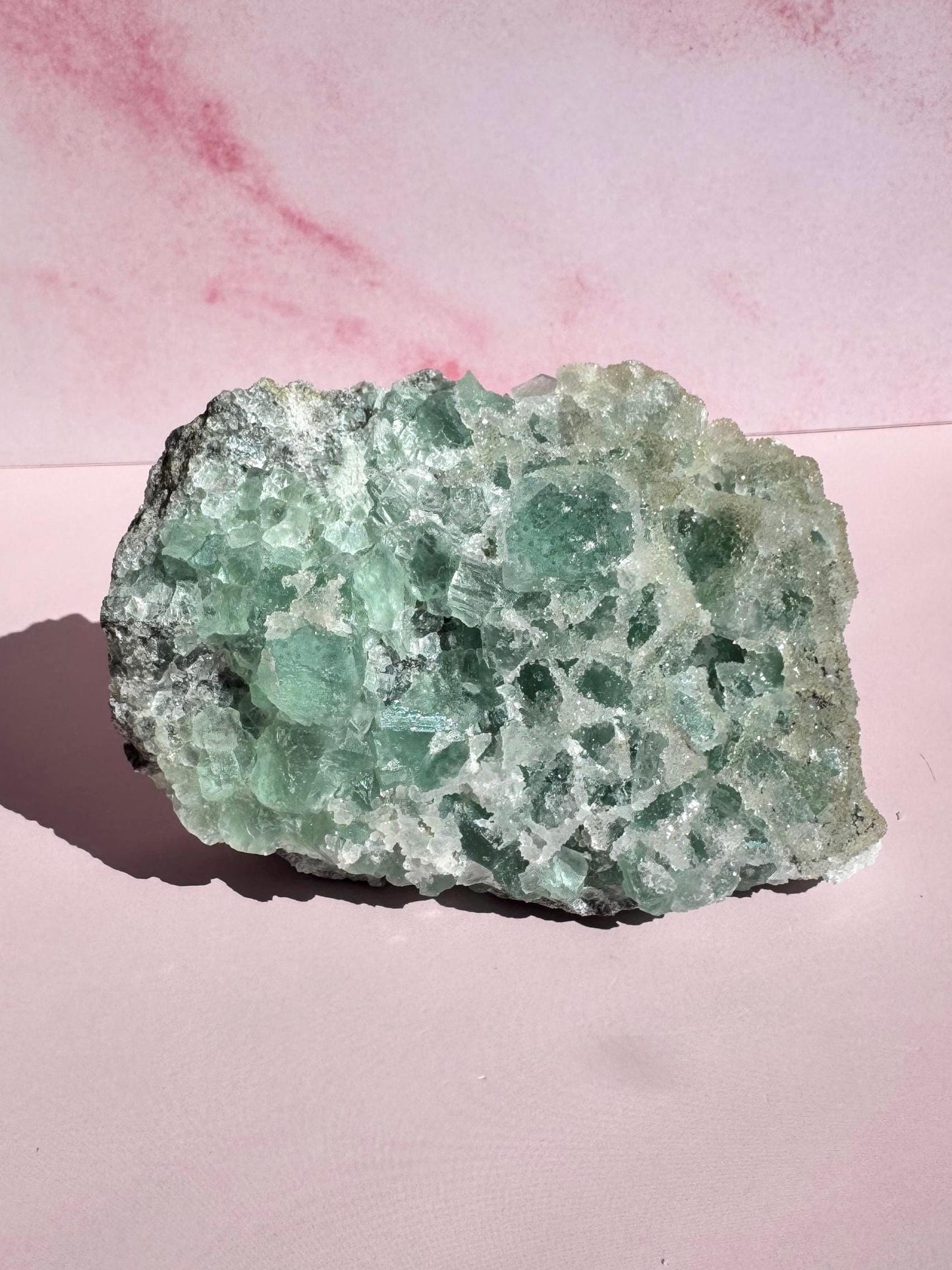 Green Sugar Fluorite Raw Specimen from Fujian Province, China - ITEM D