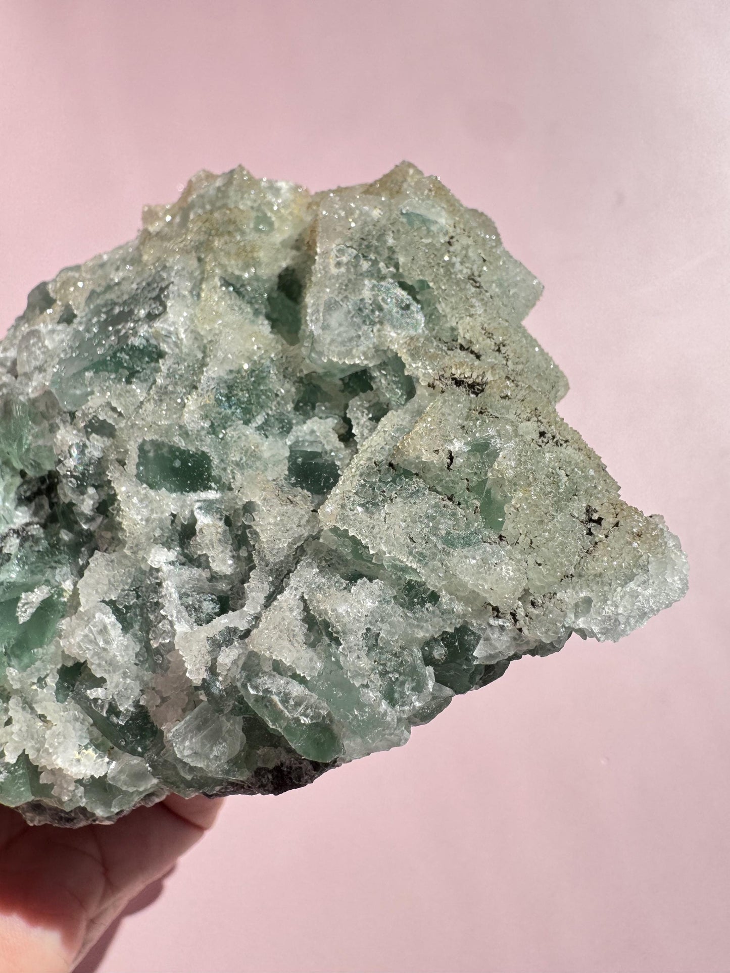 Green Sugar Fluorite Raw Specimen from Fujian Province, China - ITEM D