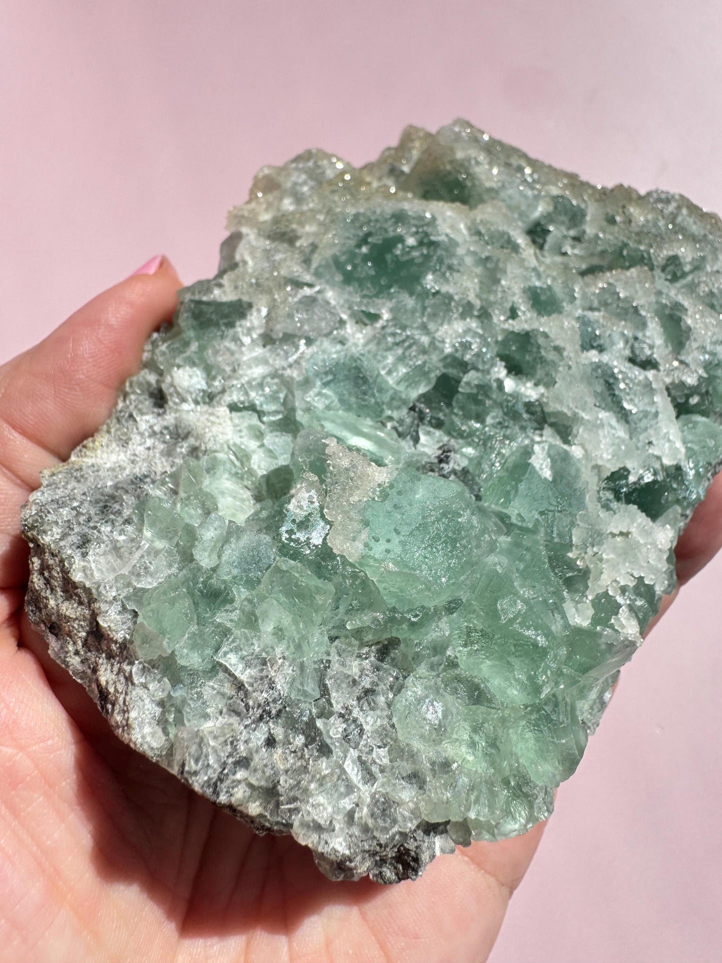 Green Sugar Fluorite Raw Specimen from Fujian Province, China - ITEM D