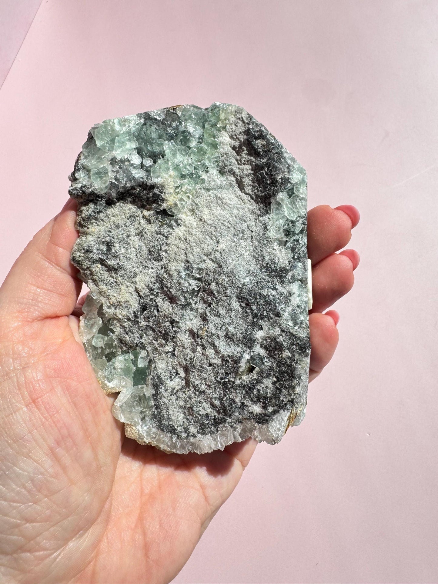 Green Sugar Fluorite Raw Specimen from Fujian Province, China - ITEM D