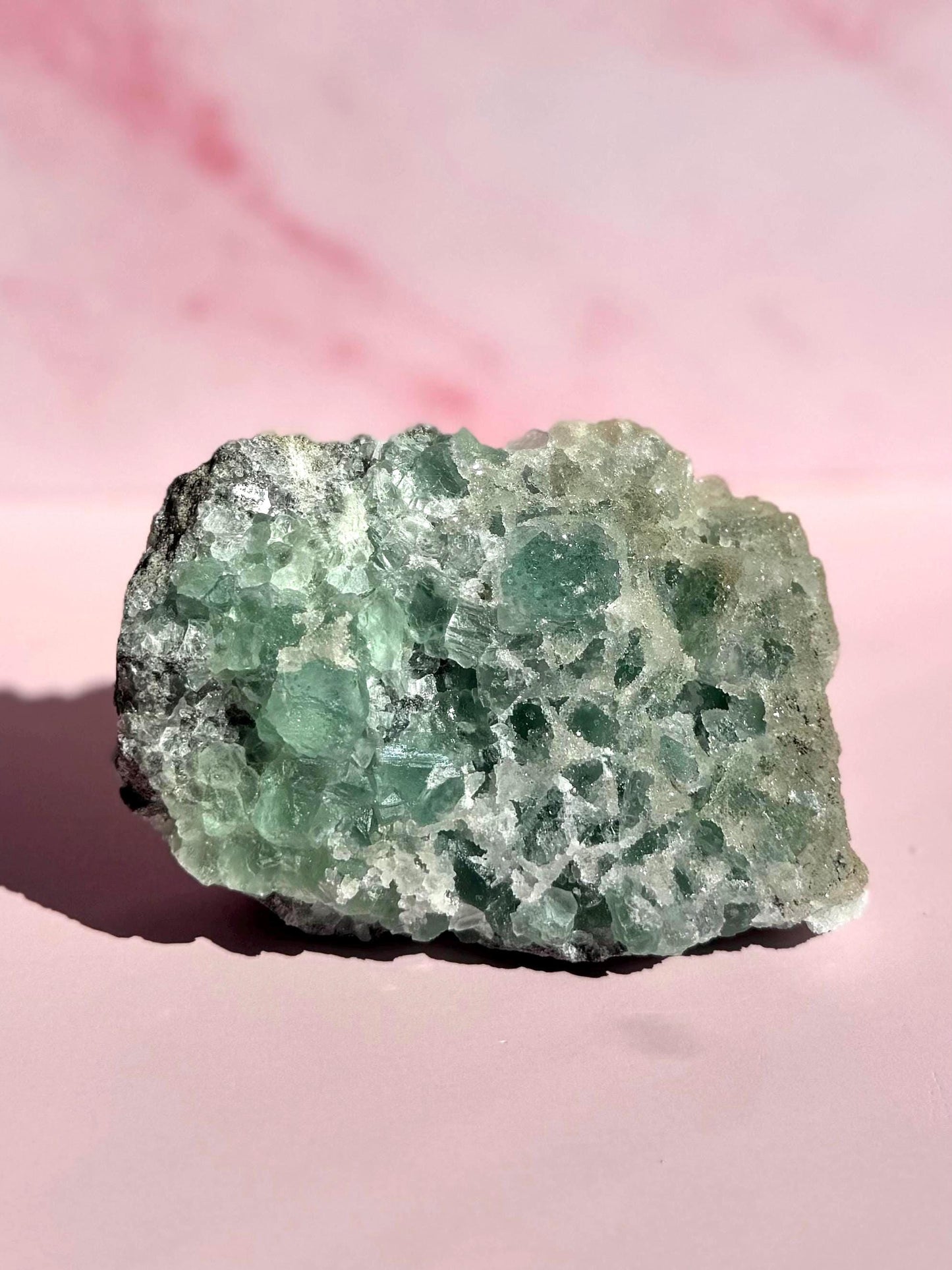 Green Sugar Fluorite Raw Specimen from Fujian Province, China - ITEM D