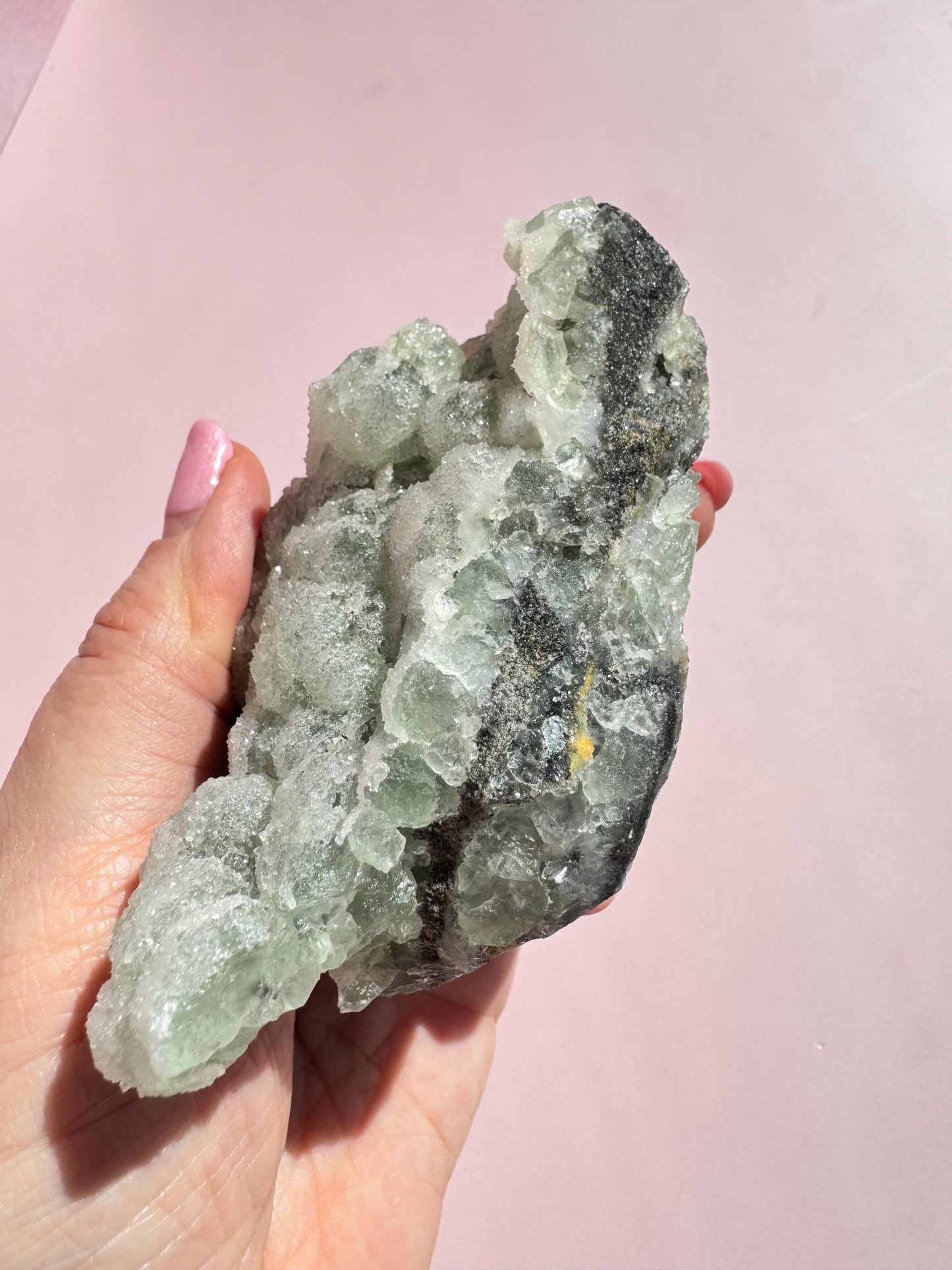 Green Sugar Fluorite Raw Specimen from Fujian Province, China - ITEM C