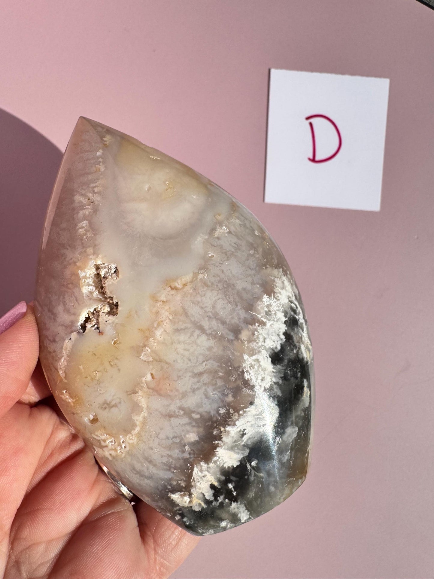 Rainbow Agate Plume Flame Freeform from Indonesia;  YOU CHOOSE - Crystal for Home Decor
