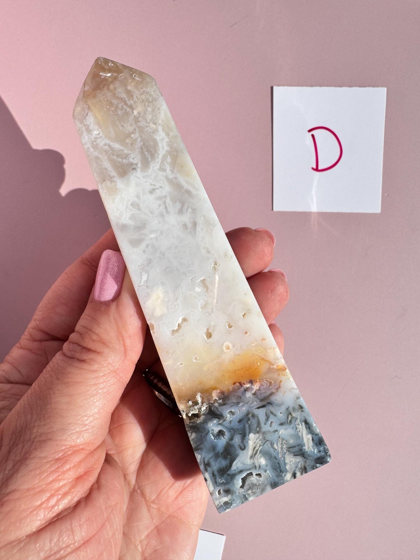 Rainbow Agate Plume Towers from Indonesia;  YOU CHOOSE - Crystal for Home Decor
