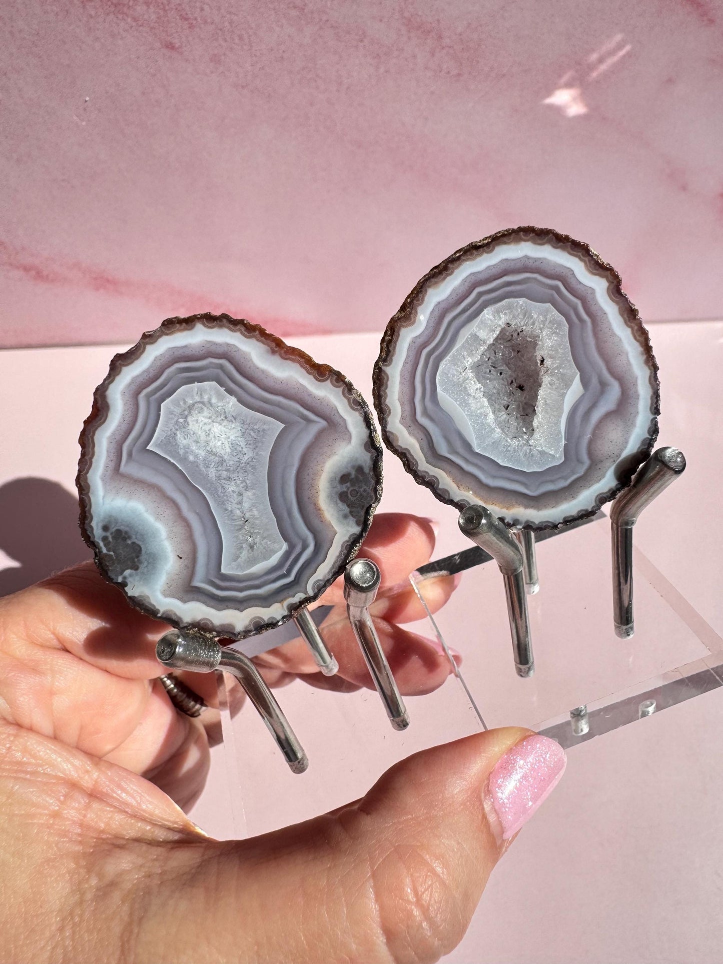 Purple and Gray Banding - Zhanguo Agate Specimen