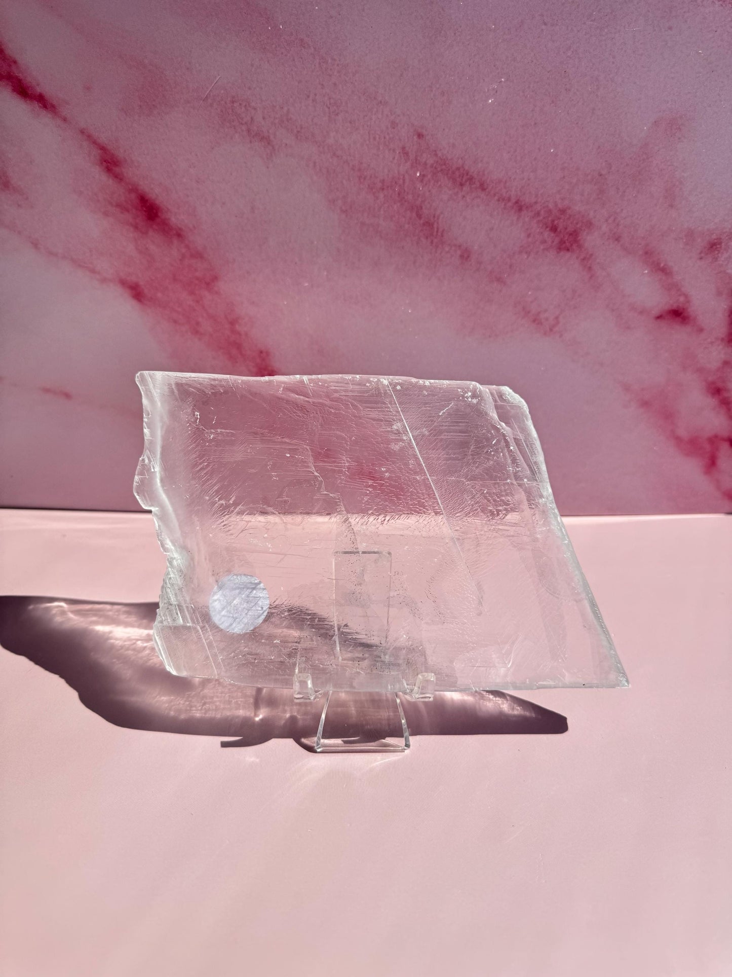 Selenite Slab (ITEM C); Perfect for Easy Cleansing and Charging of Your Crystals