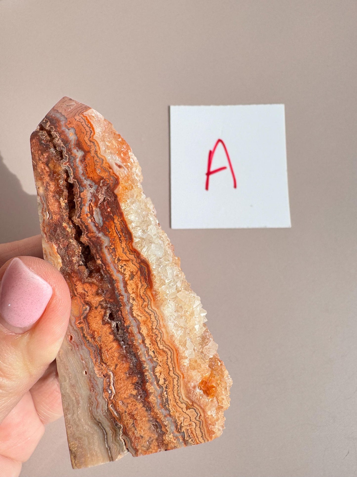 Pink Crazy Lace Agate Towers from Indonesia - You Choose