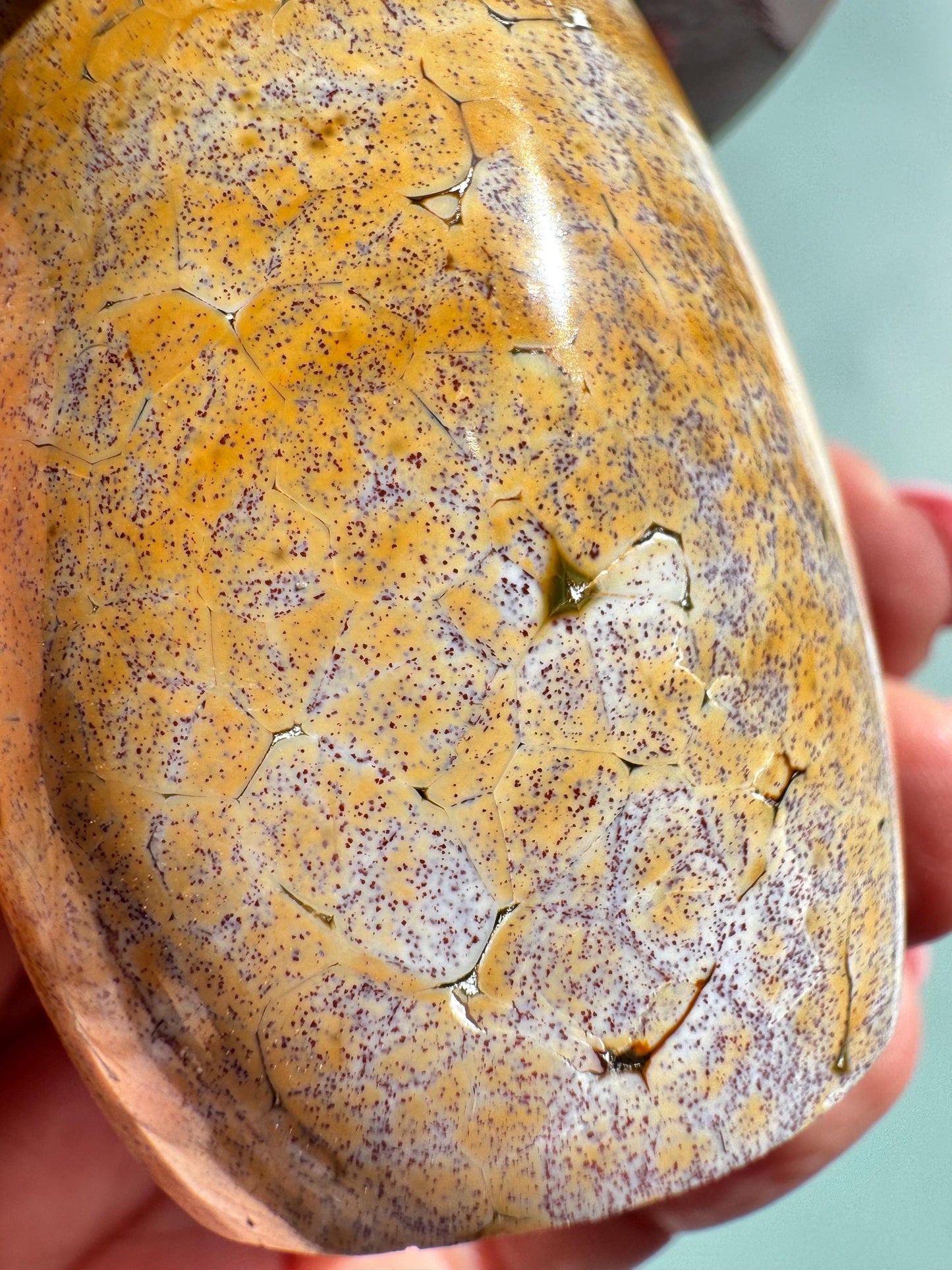 Kabamby Ocean Jasper Mushroom Carving from Madagascar - Item B