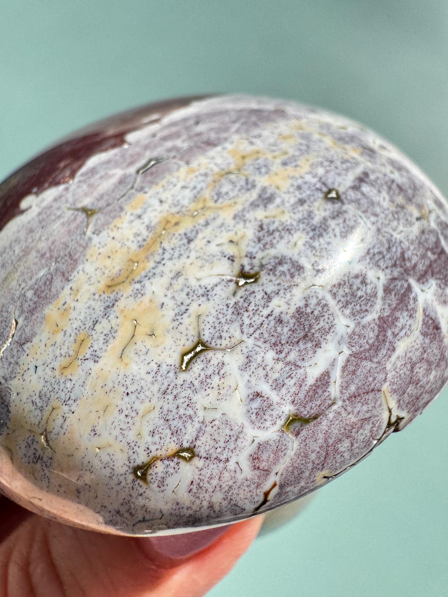 Kabamby Ocean Jasper Mushroom Carving from Madagascar - Item B