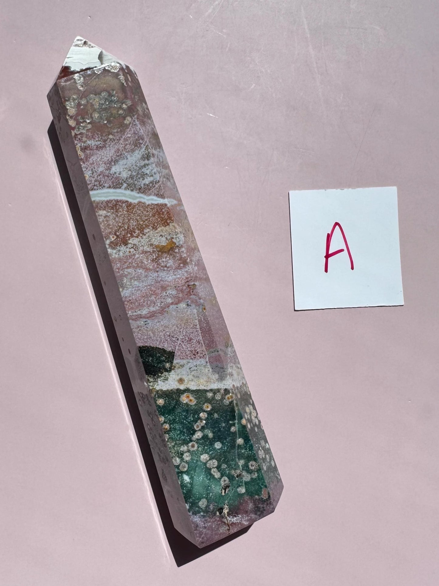 Tall Sea Jasper Towers from Madagascar - Item A