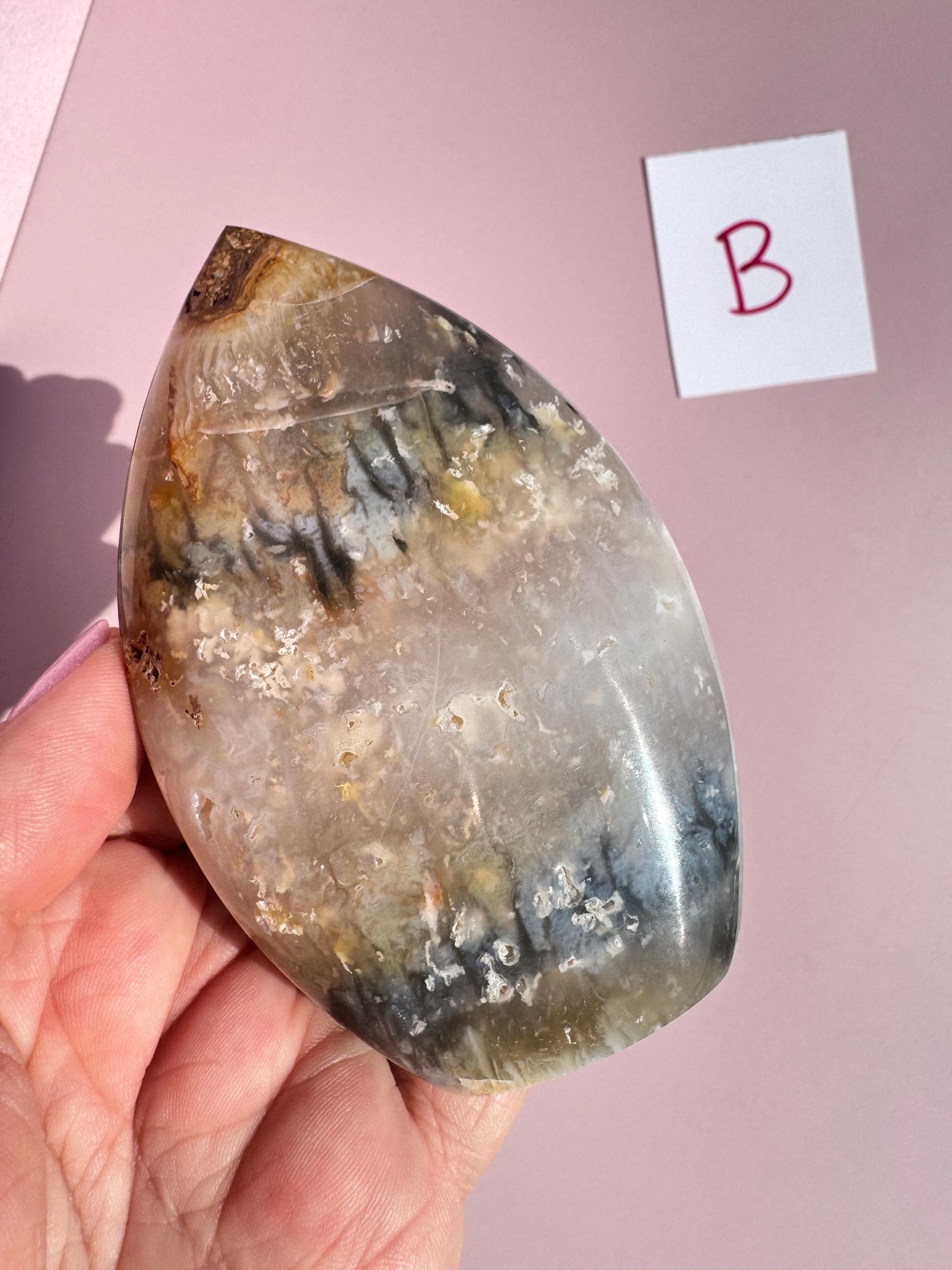 Rainbow Agate Plume Flame Freeform from Indonesia;  YOU CHOOSE - Crystal for Home Decor