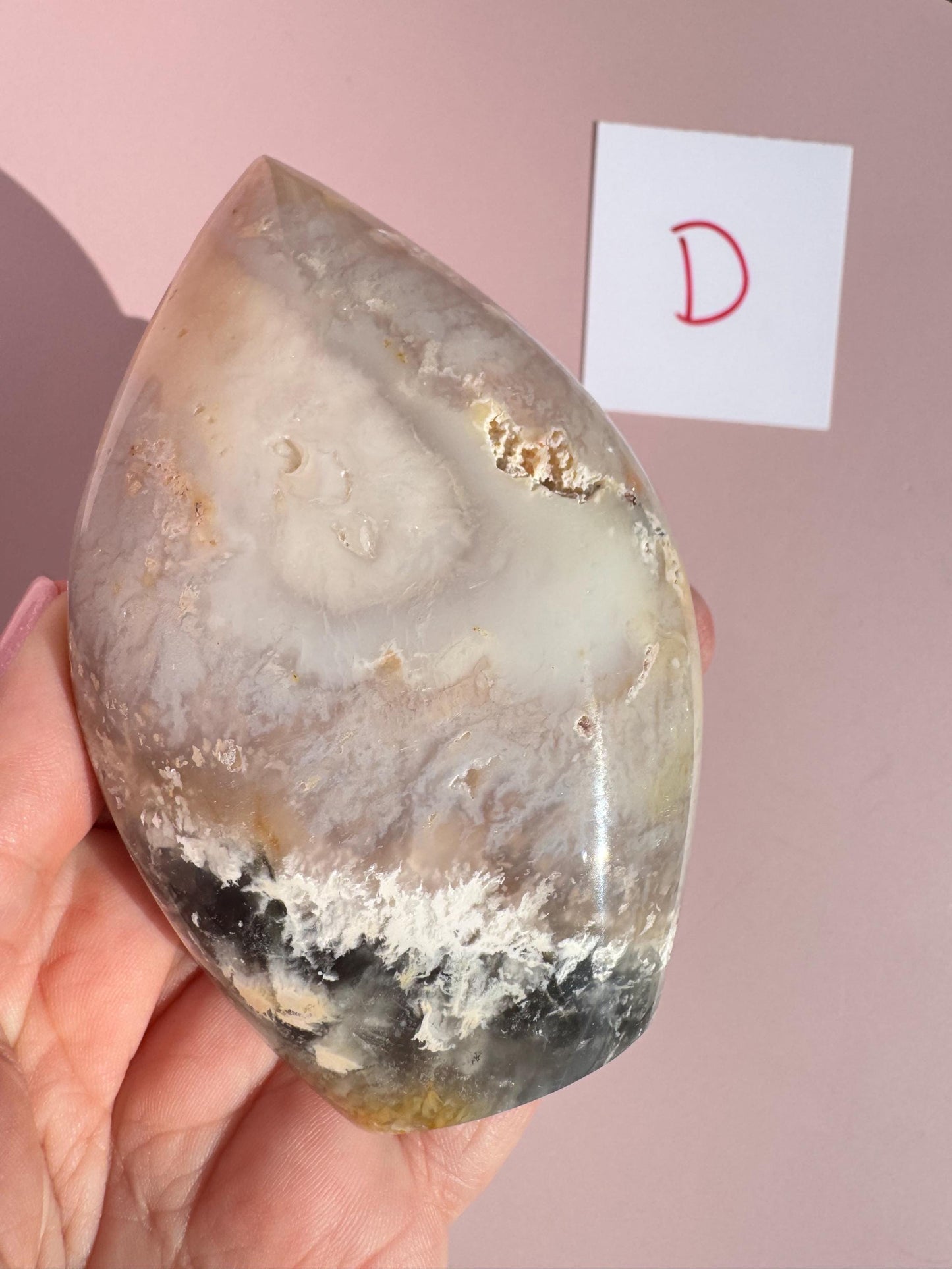 Rainbow Agate Plume Flame Freeform from Indonesia;  YOU CHOOSE - Crystal for Home Decor