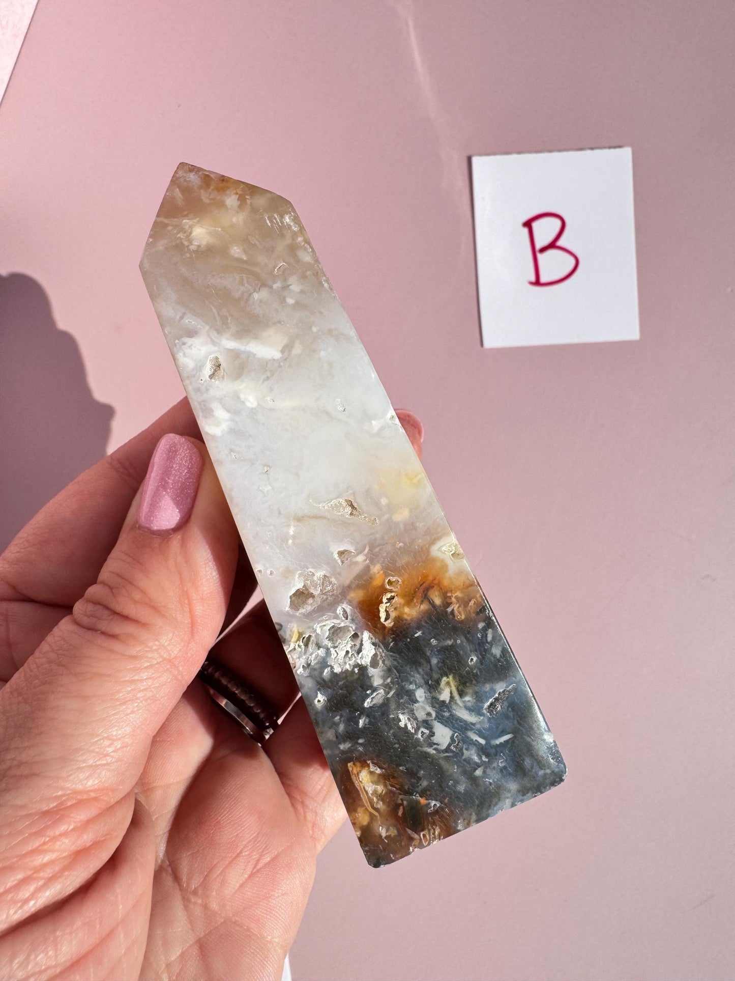 Rainbow Agate Plume Towers from Indonesia;  YOU CHOOSE - Crystal for Home Decor