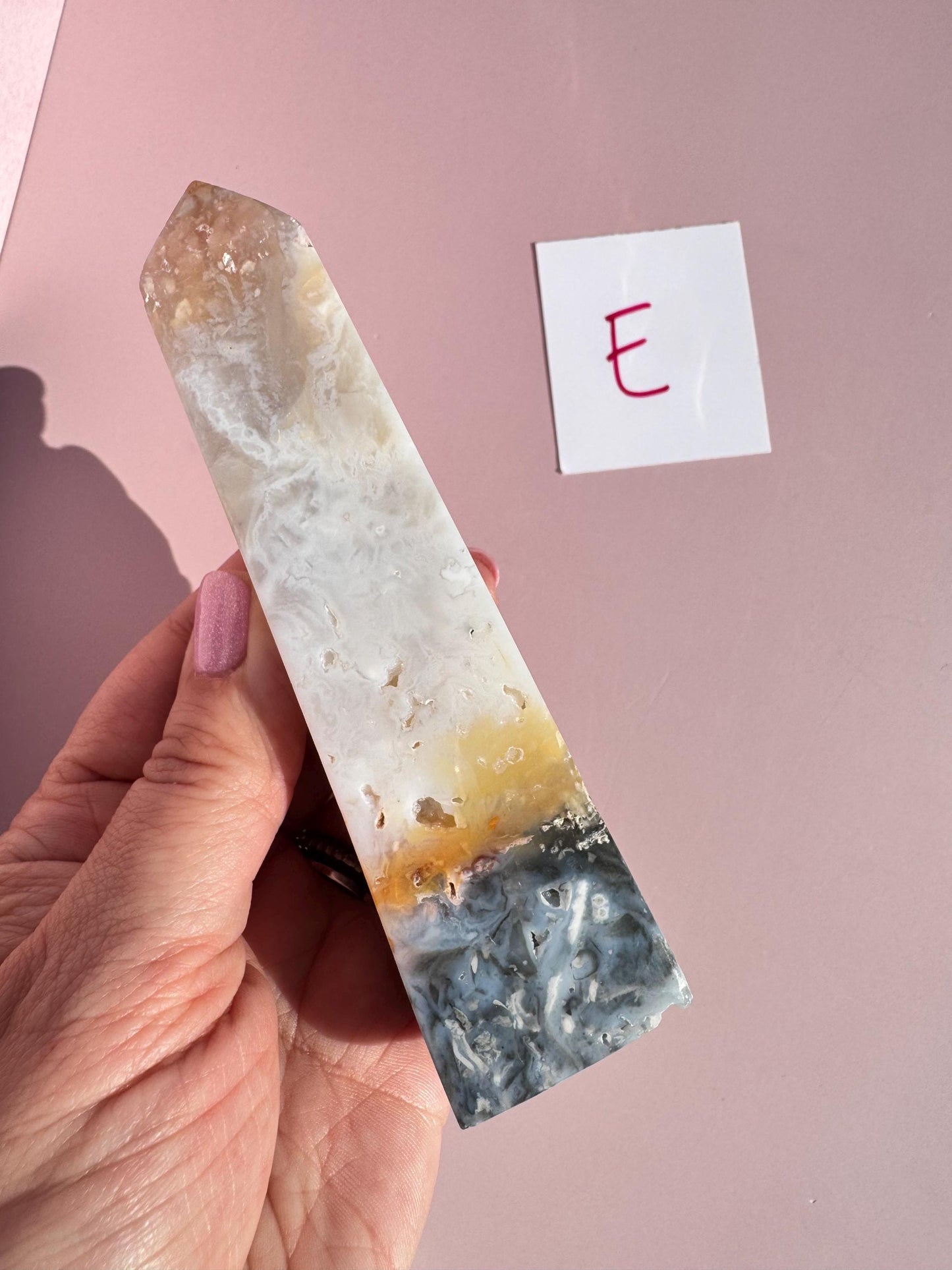 Rainbow Agate Plume Towers from Indonesia;  YOU CHOOSE - Crystal for Home Decor