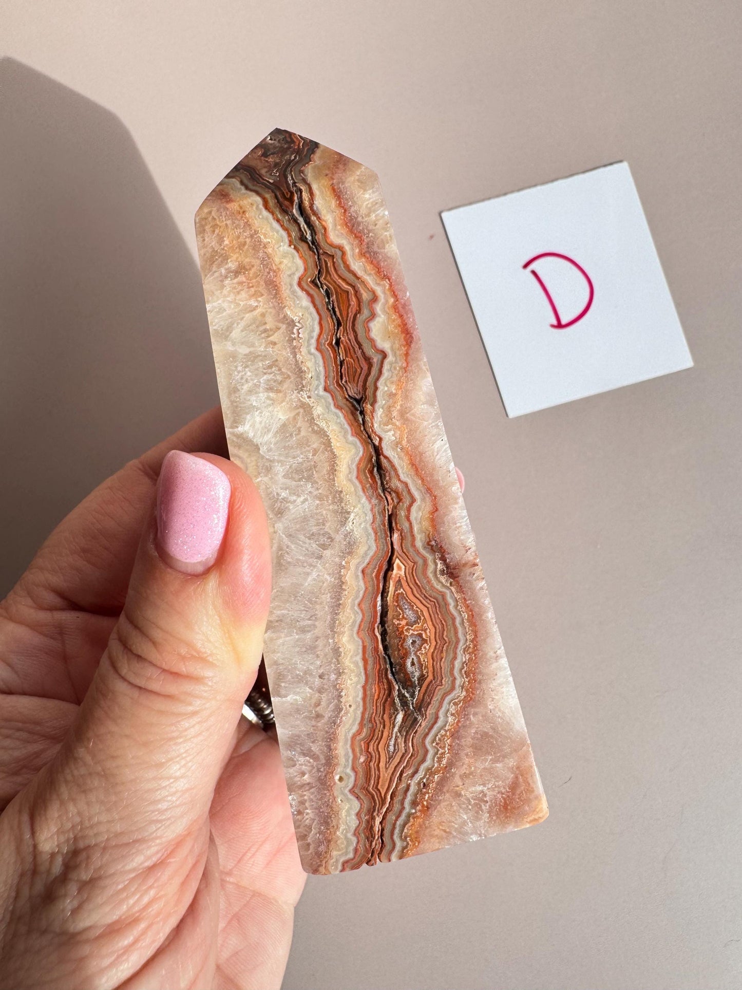 Pink Crazy Lace Agate Towers from Indonesia - You Choose