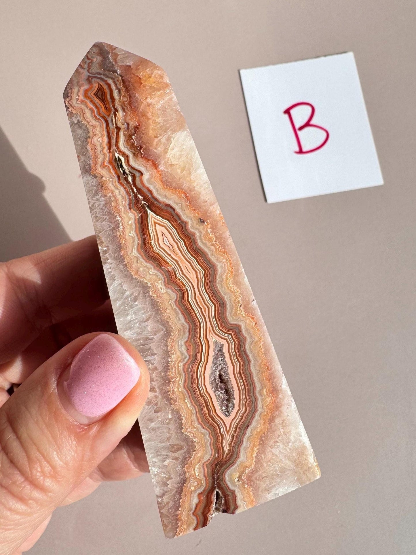 Pink Crazy Lace Agate Towers from Indonesia - You Choose