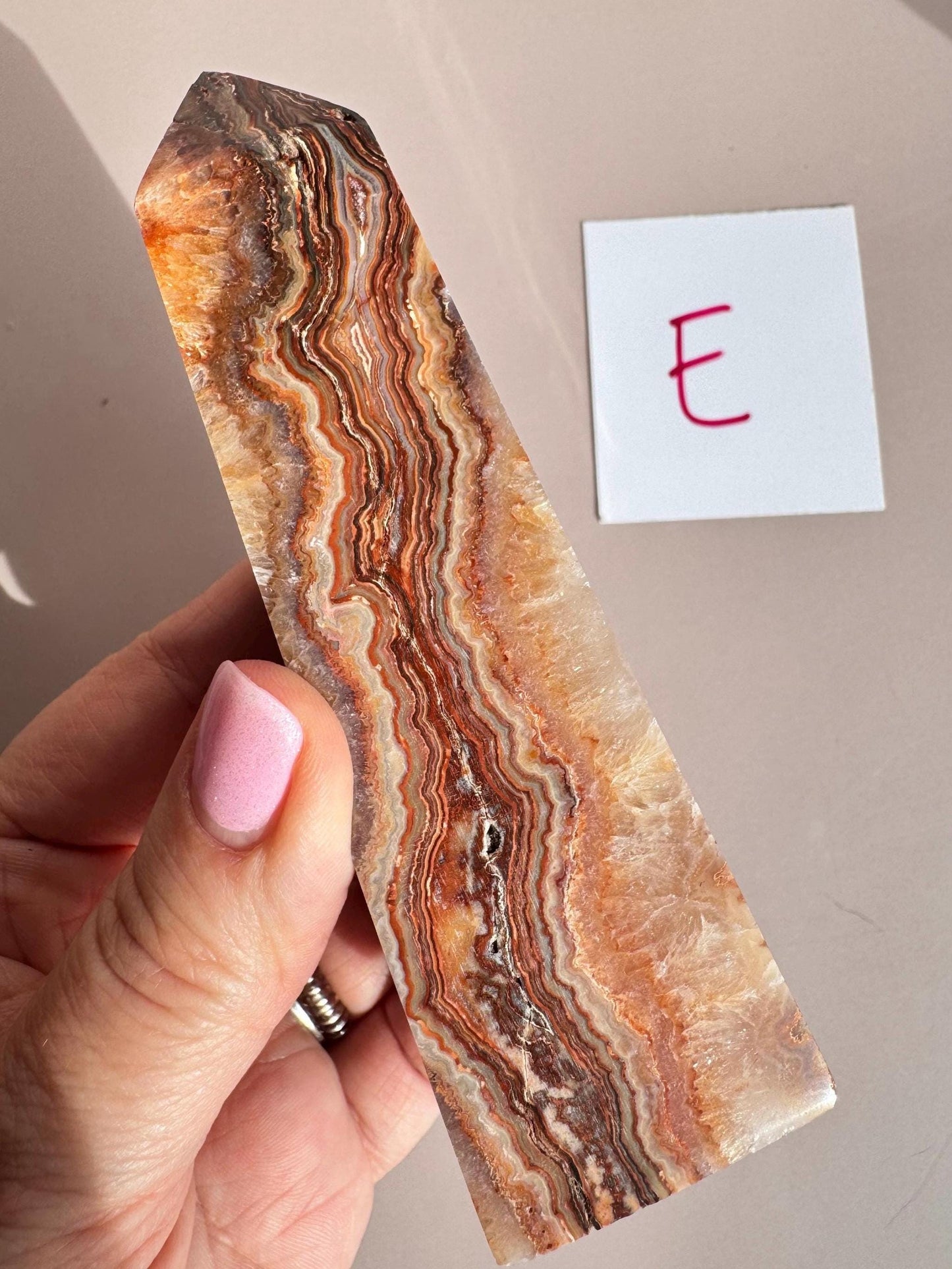 Pink Crazy Lace Agate Towers from Indonesia - You Choose