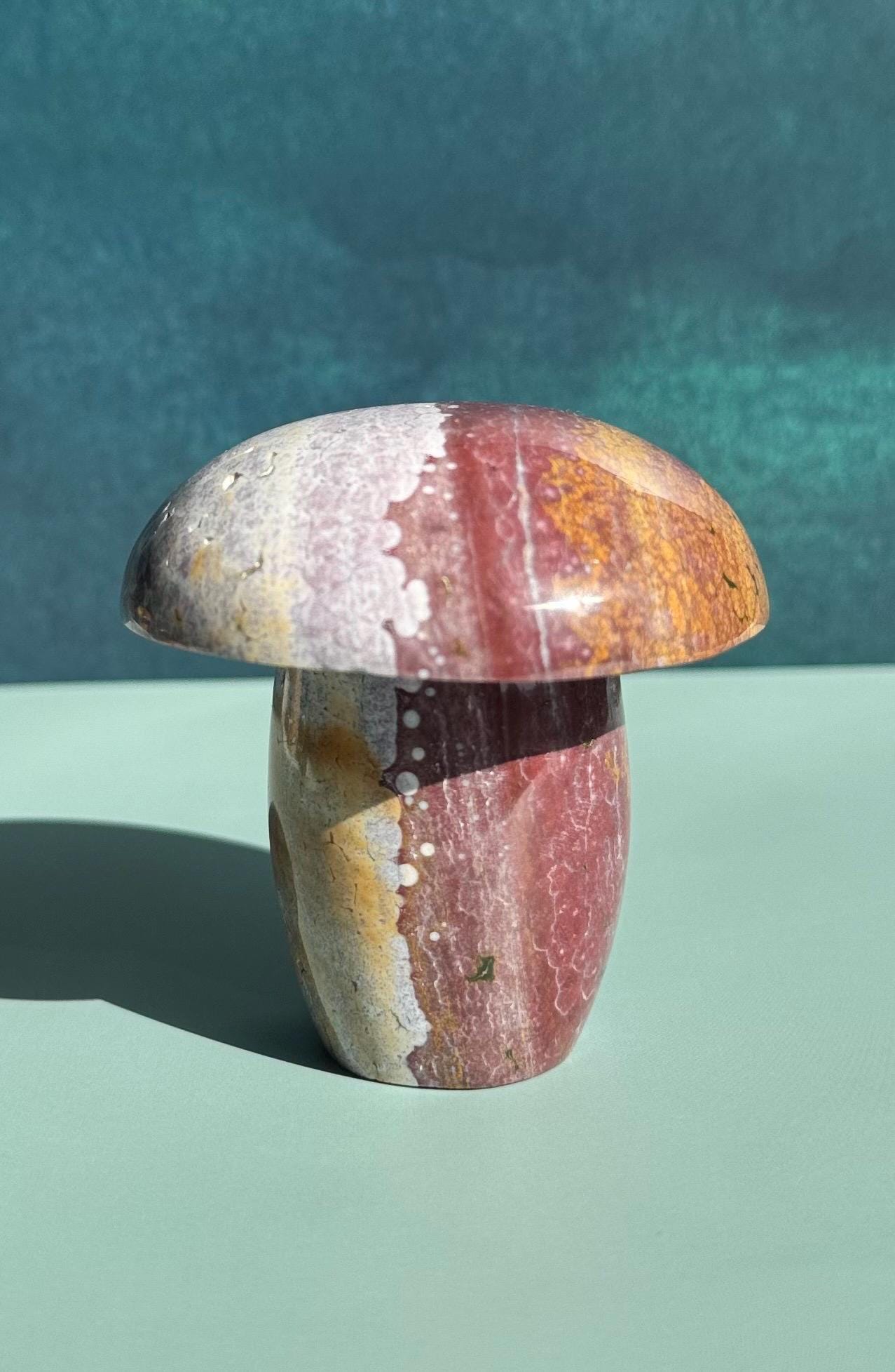 Kabamby Ocean Jasper Mushroom Carving from Madagascar - Item B