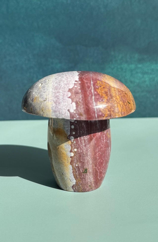 Kabamby Ocean Jasper Mushroom Carving from Madagascar - Item B