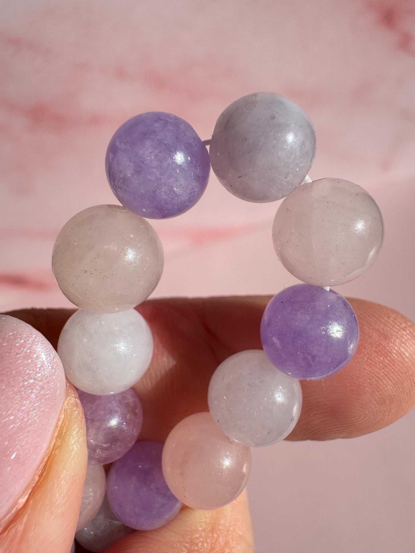 Mixed Rose Quartz Bracelet; 8mm Stretchy Bracelet; Crystal Bracelet for Manifesting
