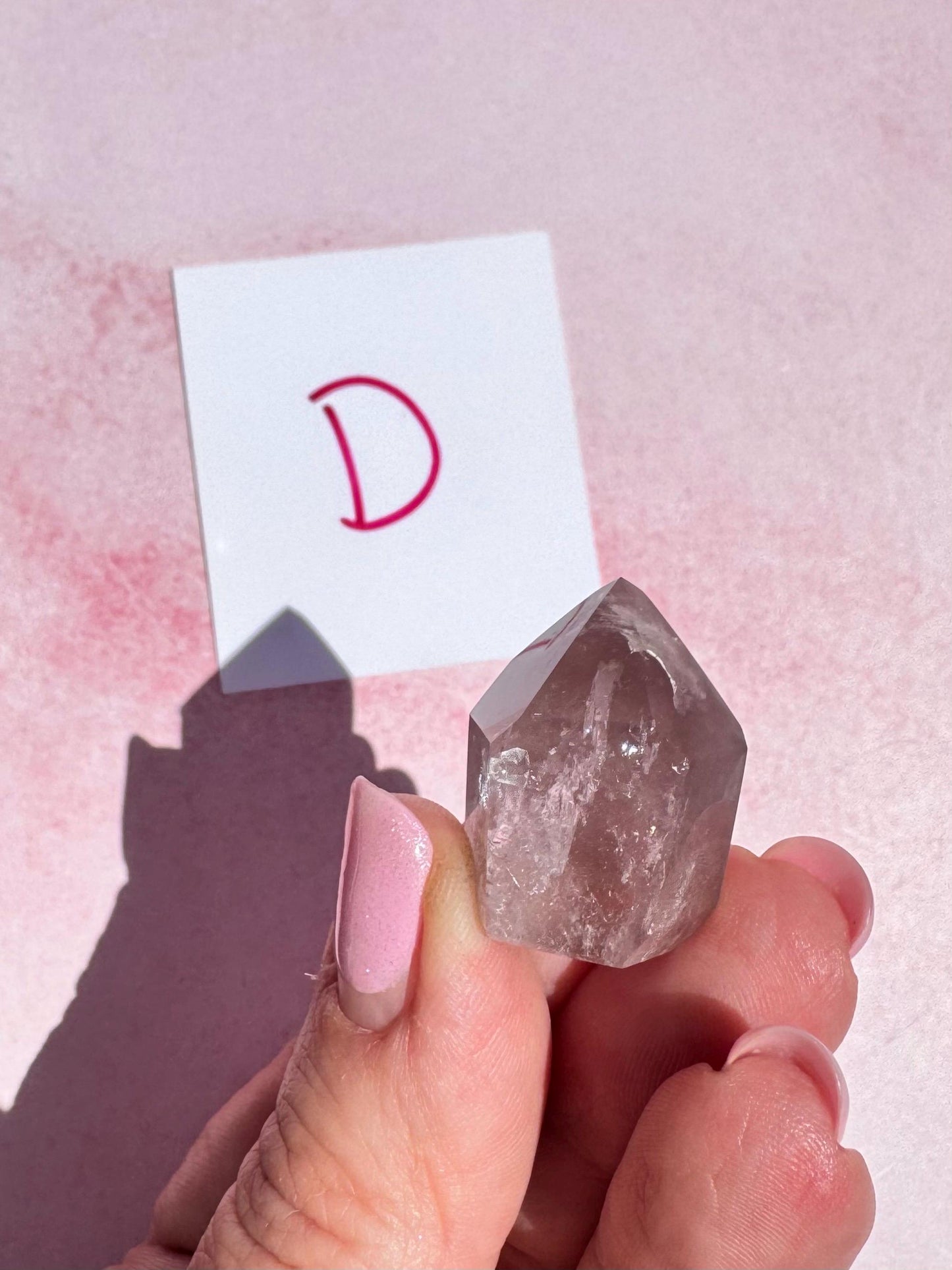 Pink Lithium Quartz Mini Towers from Brazil - Set 1