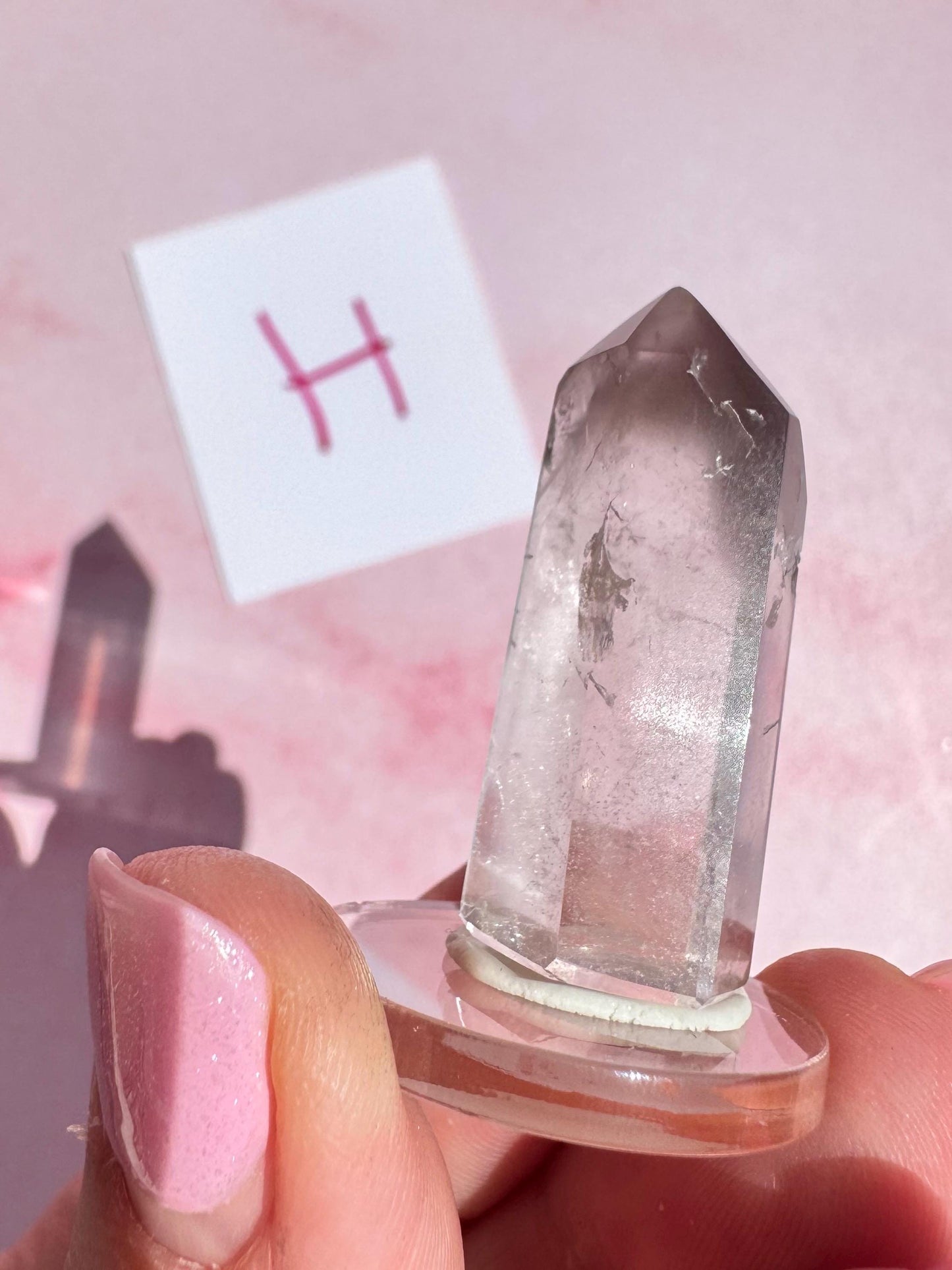 Pink Lithium Quartz Mini Towers from Brazil - Set 2