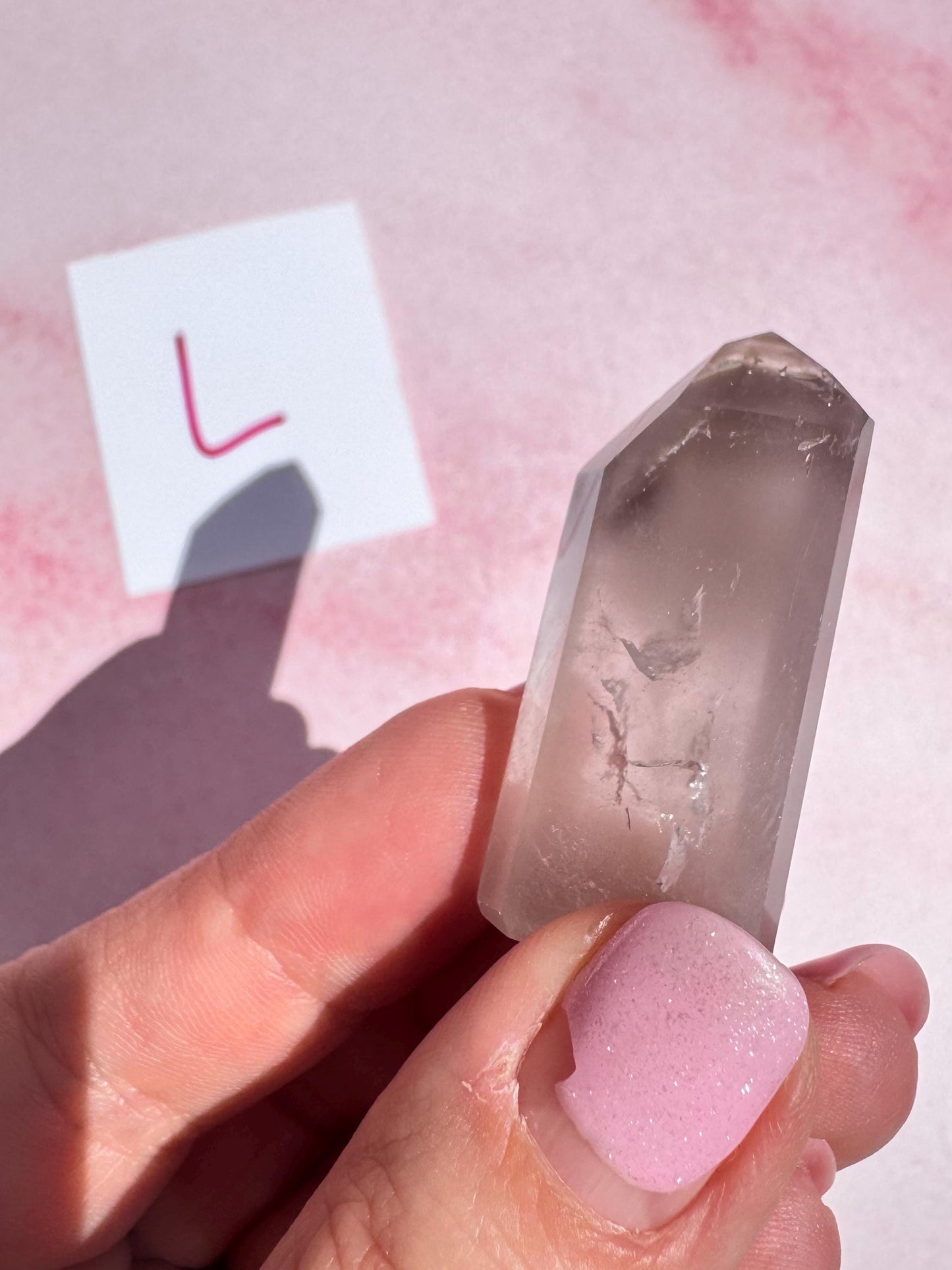 Pink Lithium Quartz Mini Towers from Brazil; Beautiful Pink Crystal Stones