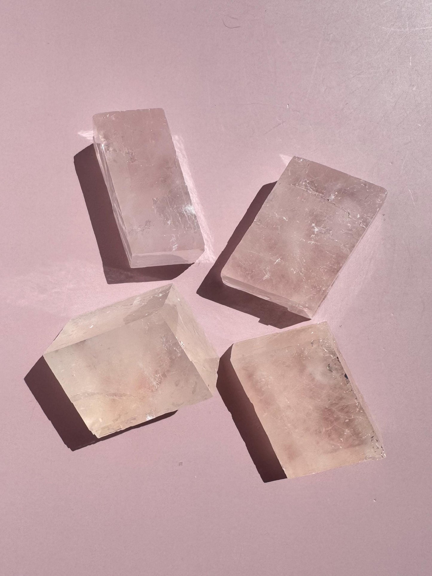 Pink Optical Calcite from Mexico