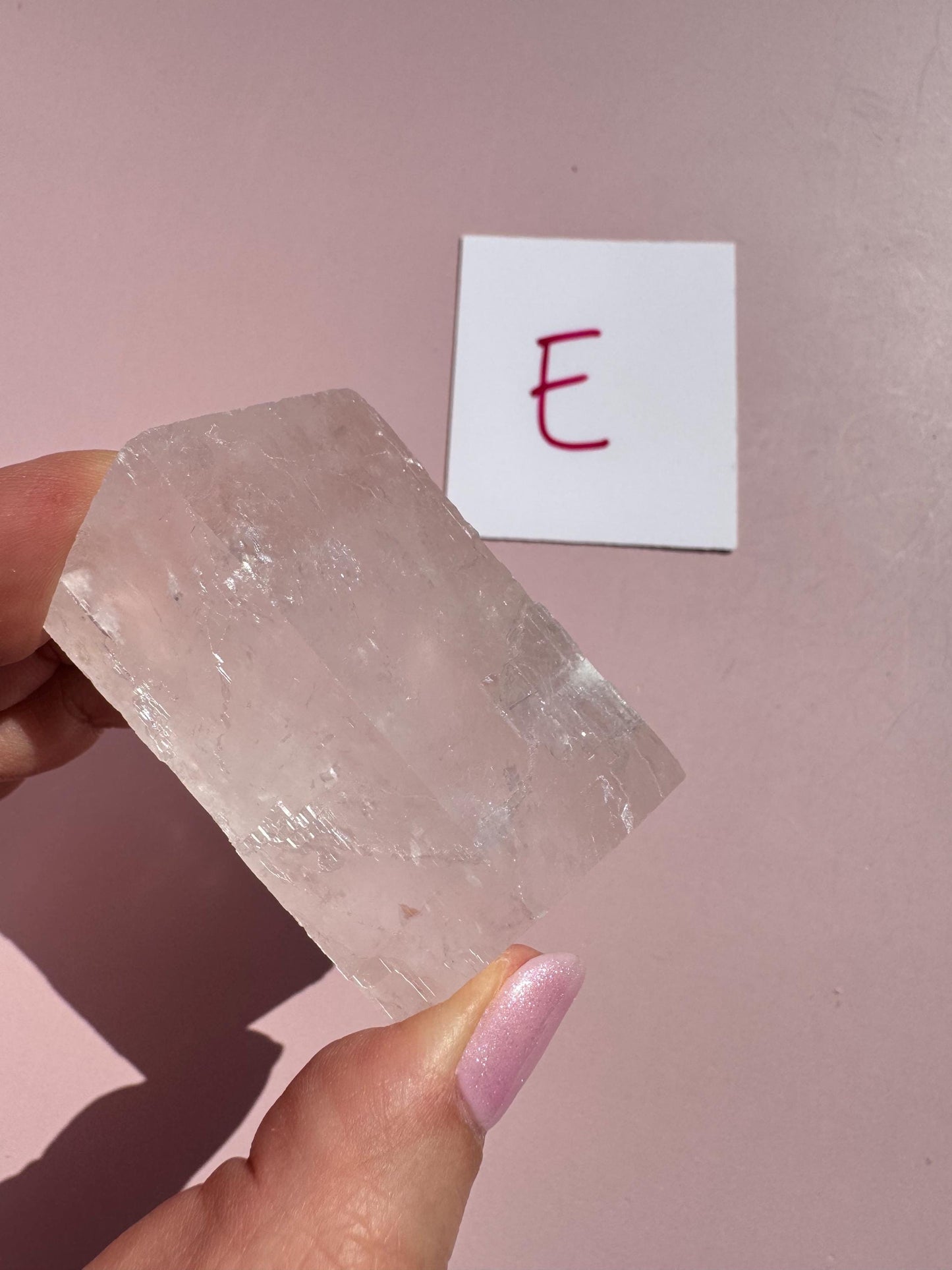 Pink Optical Calcite from Mexico