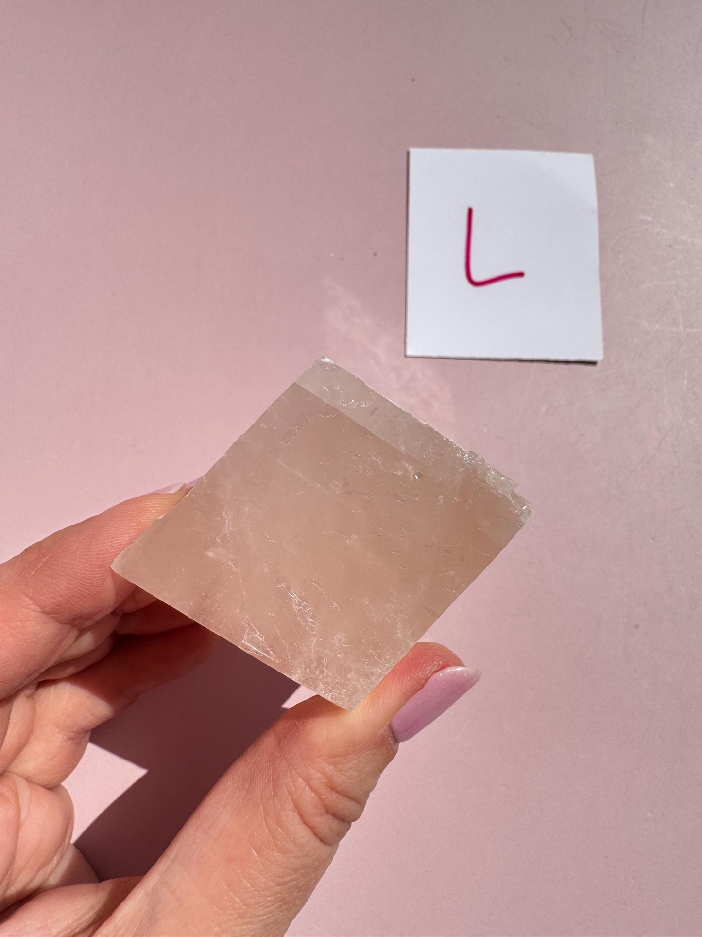 Pink Optical Calcite from Mexico