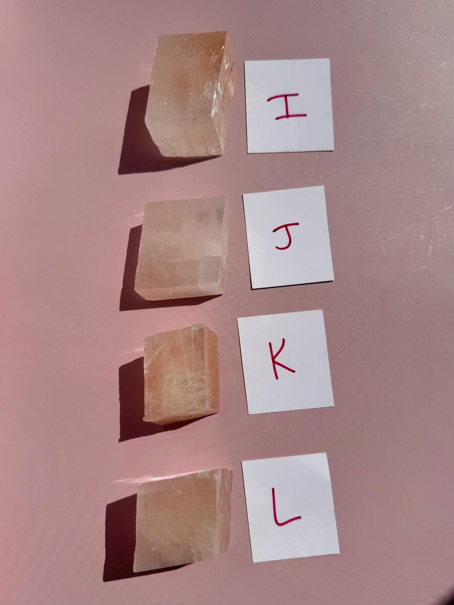 Pink Optical Calcite from Mexico