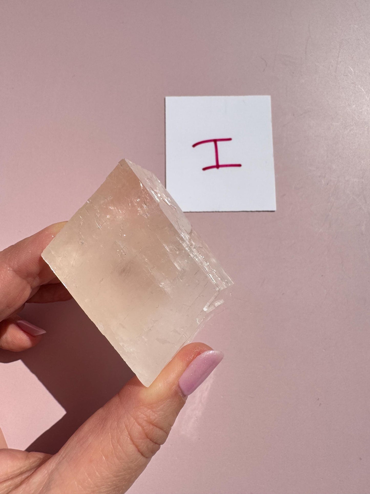 Pink Optical Calcite from Mexico