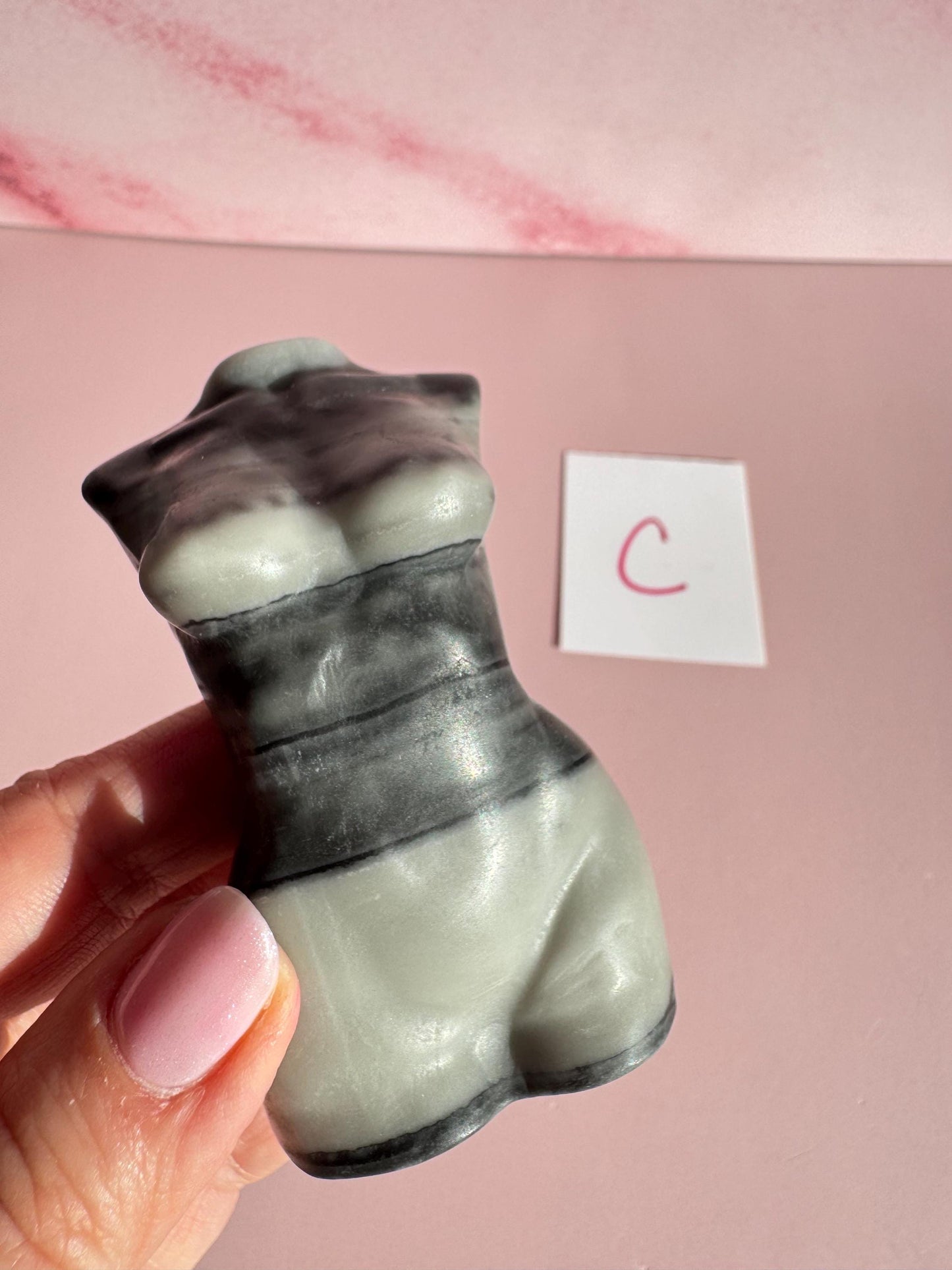 Zebra Jasper Goddess Body Carving (3") - YOU CHOOSE