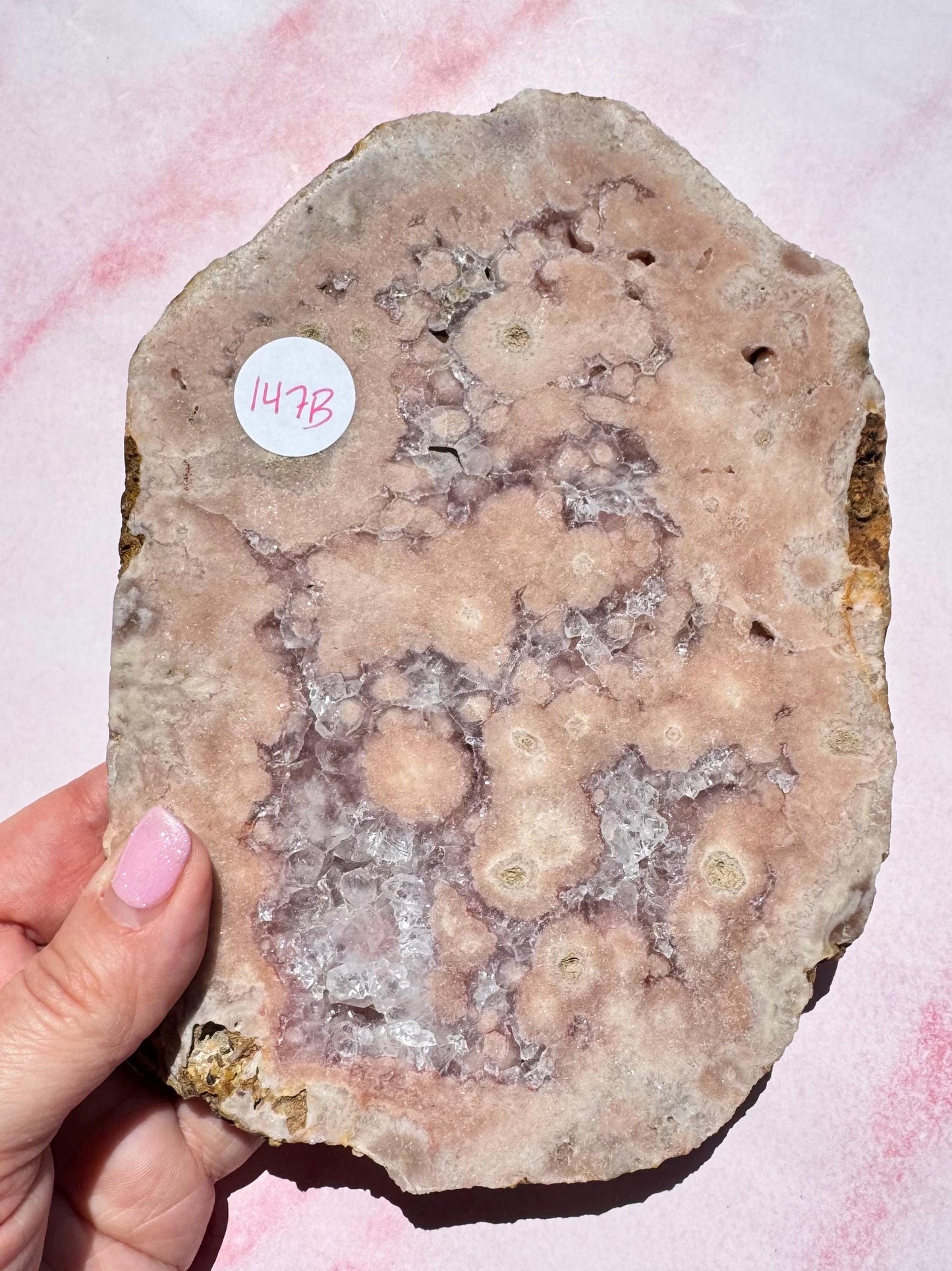 Pink Amethyst Slab (7") - ITEM B