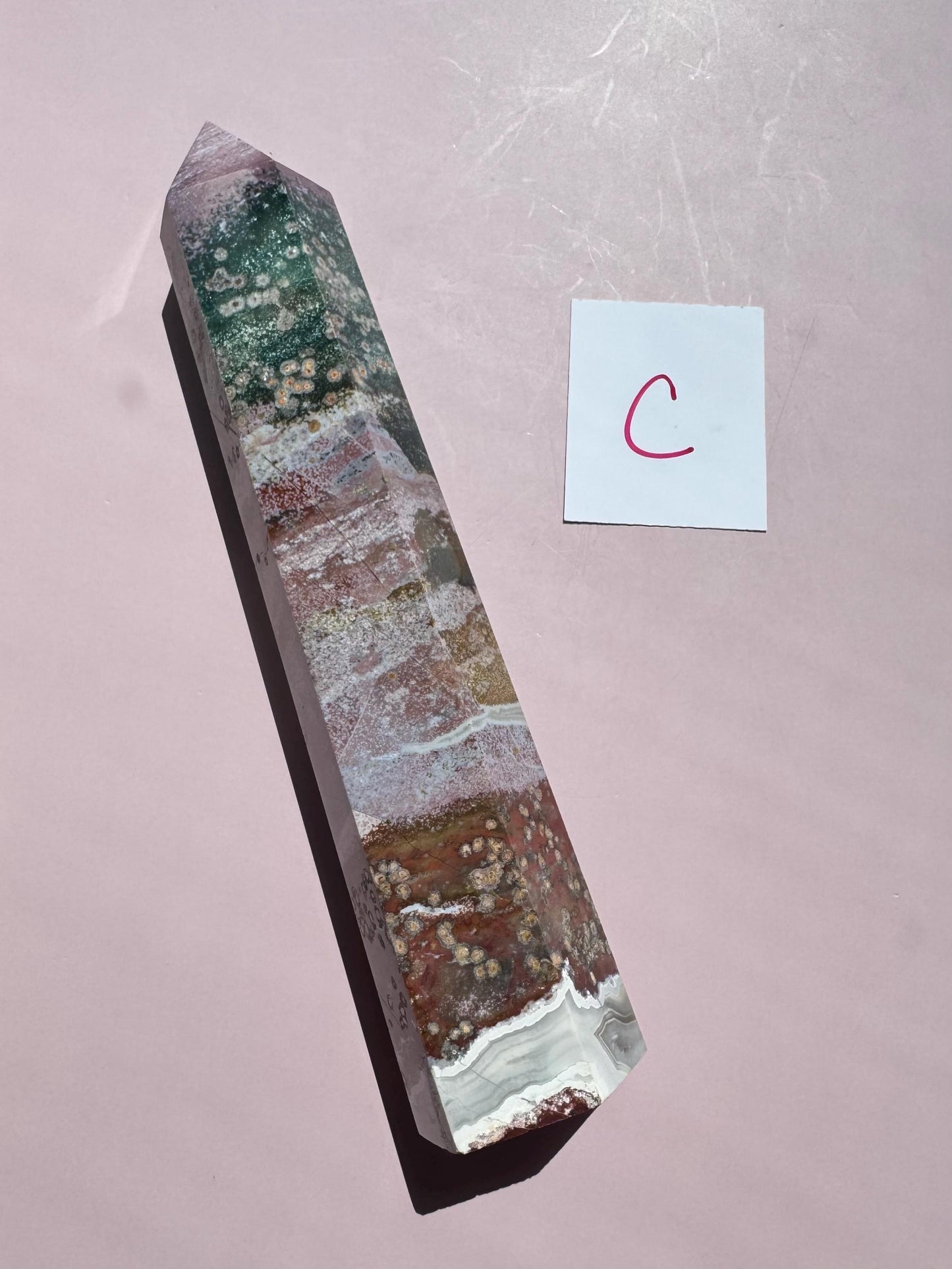 Tall Sea Jasper Towers from Madagascar - YOU CHOOSE