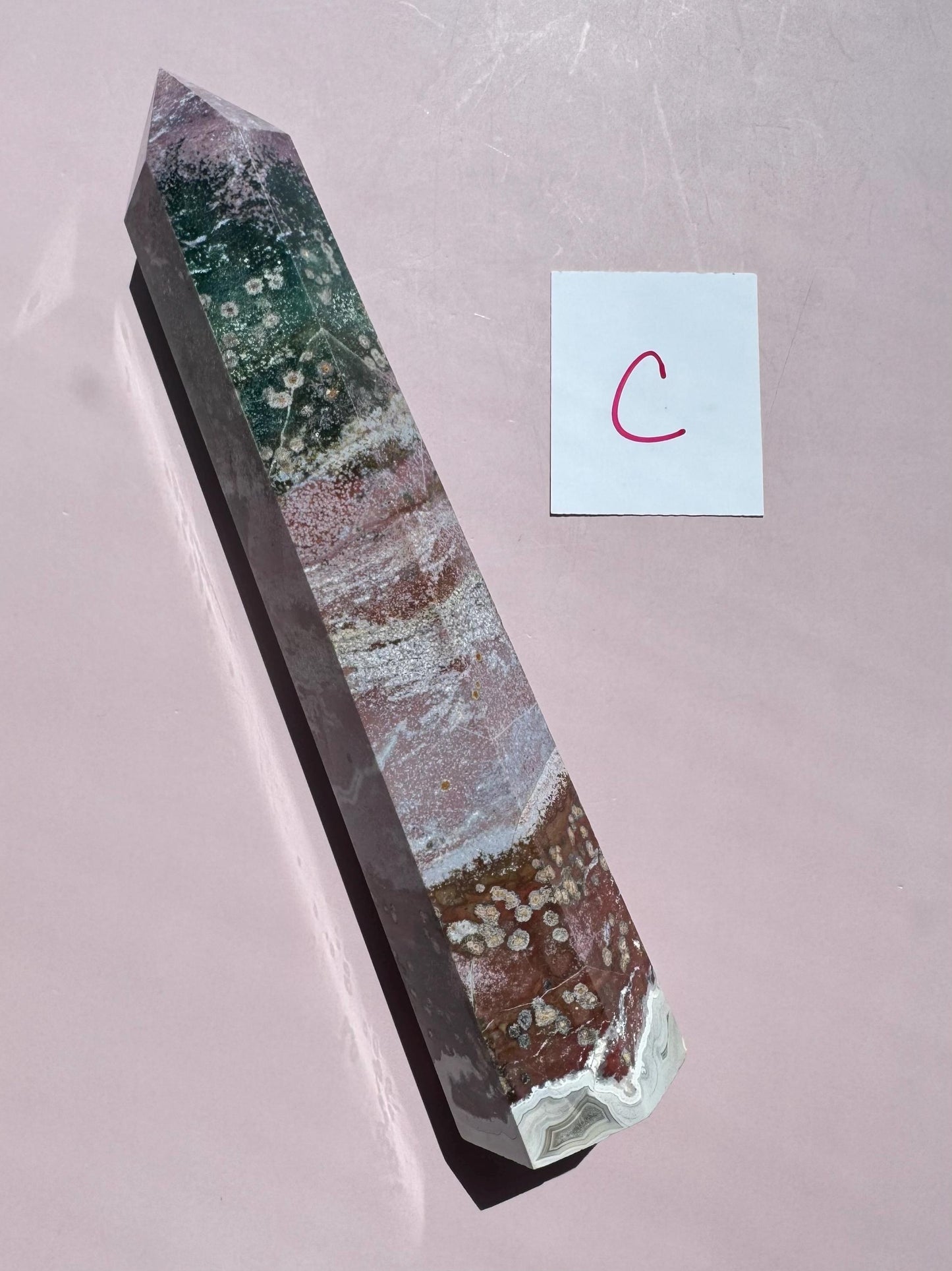 Tall Sea Jasper Towers from Madagascar - Item A