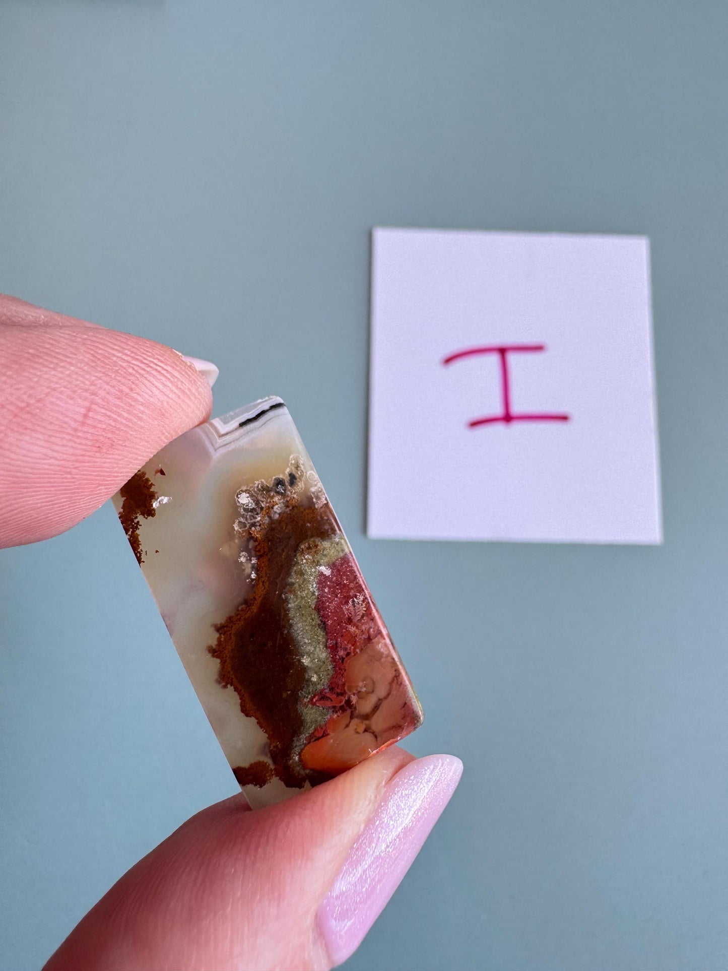 Scenic Moss Agate Rectangle Cabochons - YOU CHOOSE - Material from Indonesia