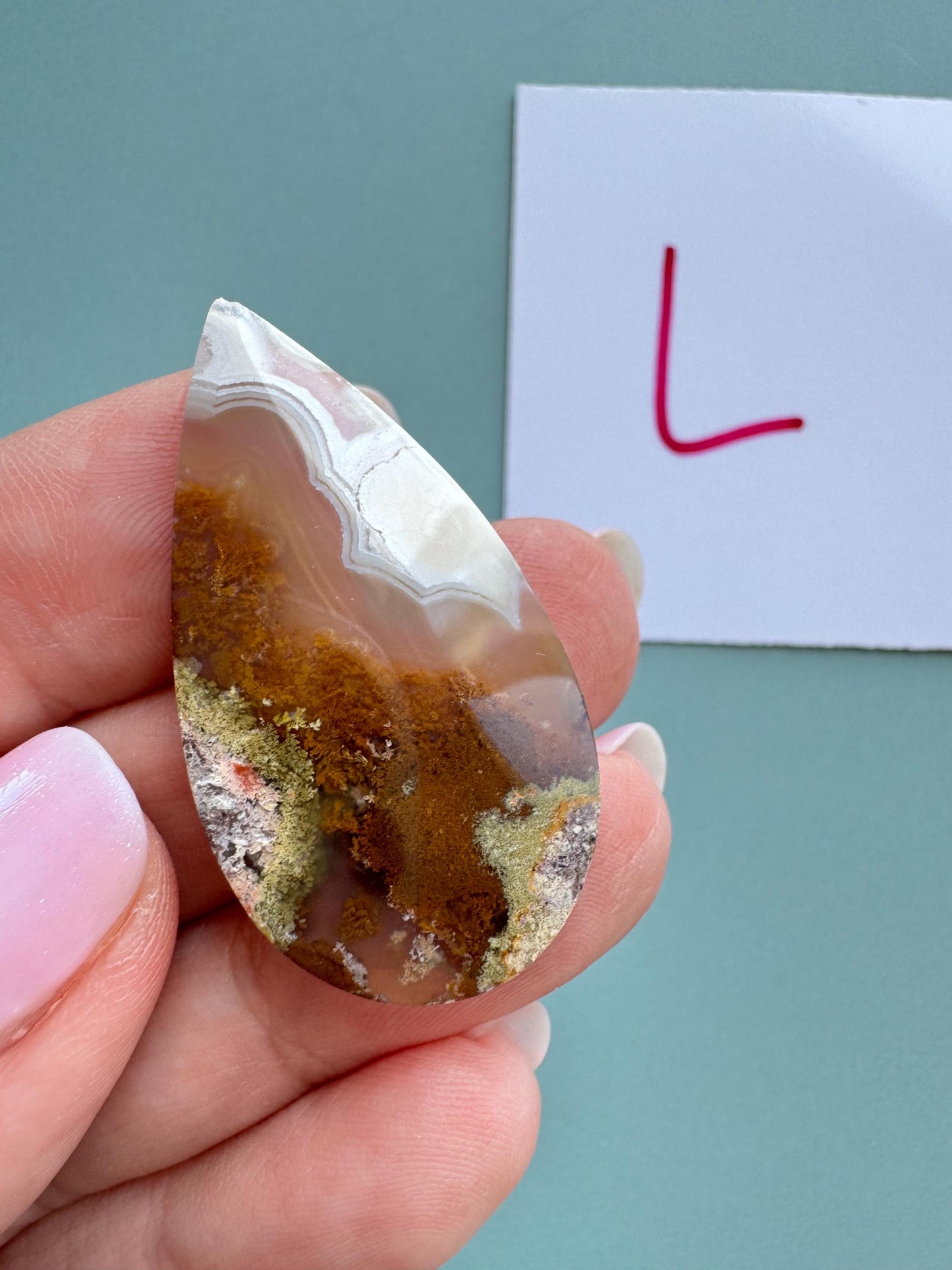 Scenic Moss Agate Cabochons (Various Shapes) - YOU CHOOSE - Material from Indonesia