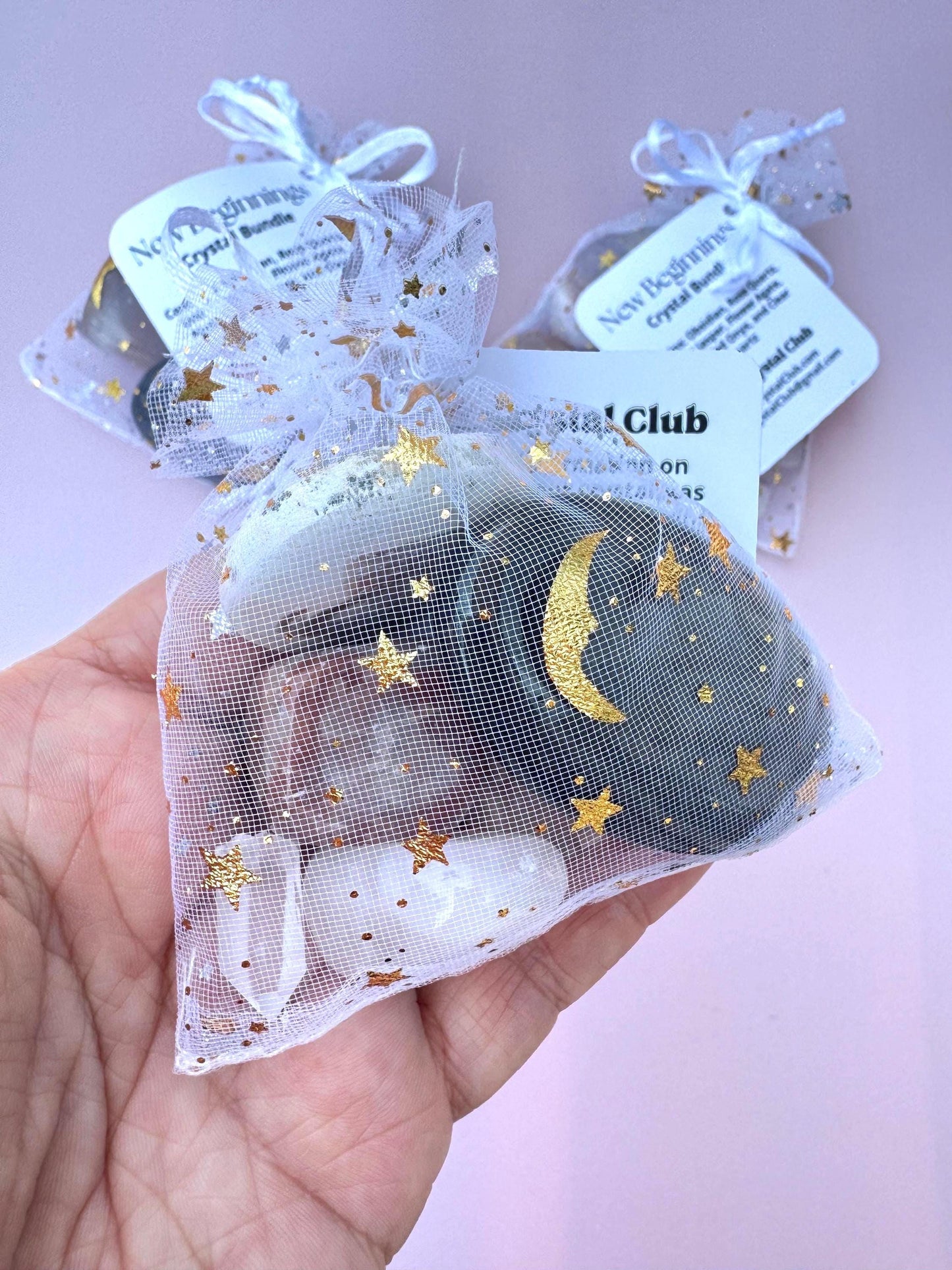 New Beginnings Crystal Set: Obsidian, Unicorn Jasper, Flower Agate