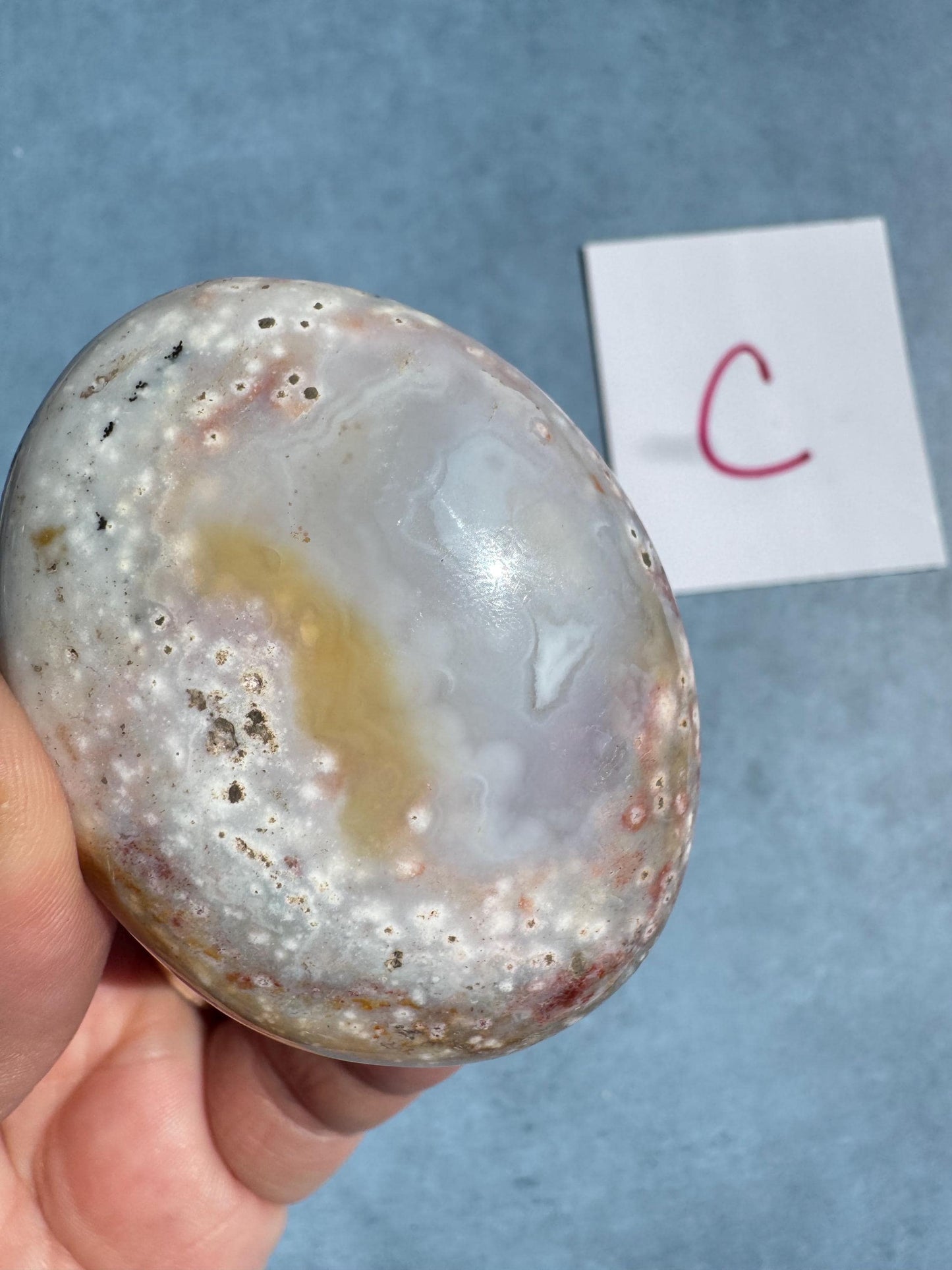 Sea Jasper Palm Stones from Madagascar - YOU CHOOSE