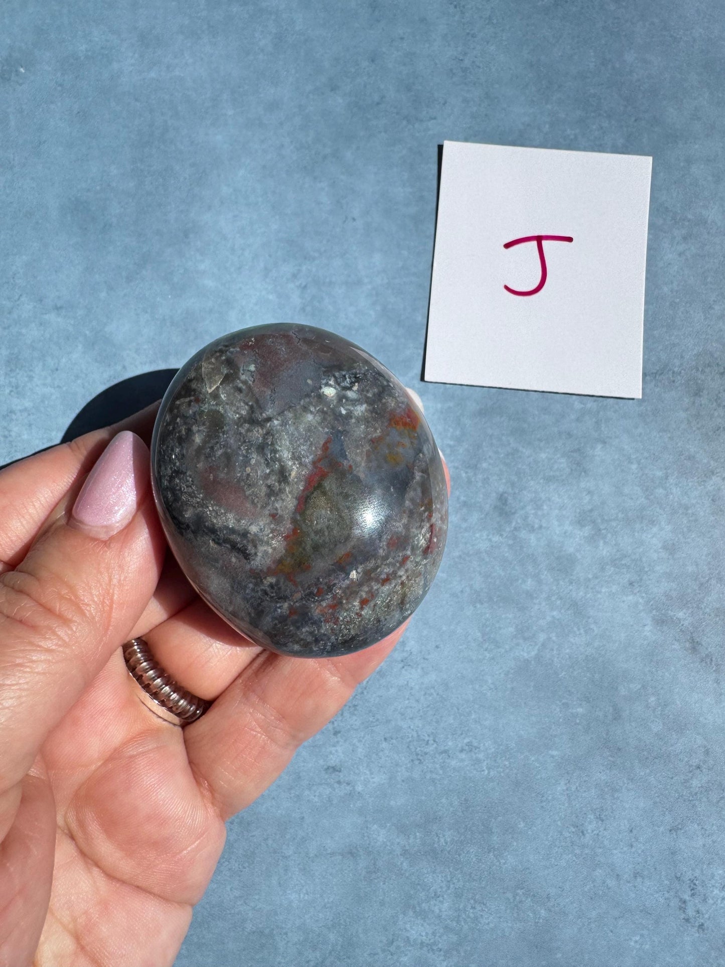 Sea Jasper Palm Stones from Madagascar - YOU CHOOSE