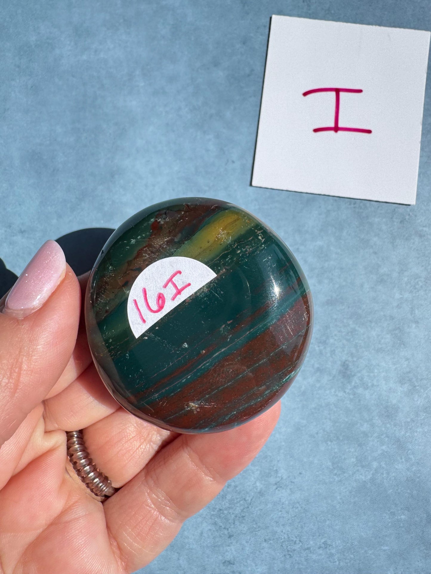 Sea Jasper Palm Stones from Madagascar - YOU CHOOSE