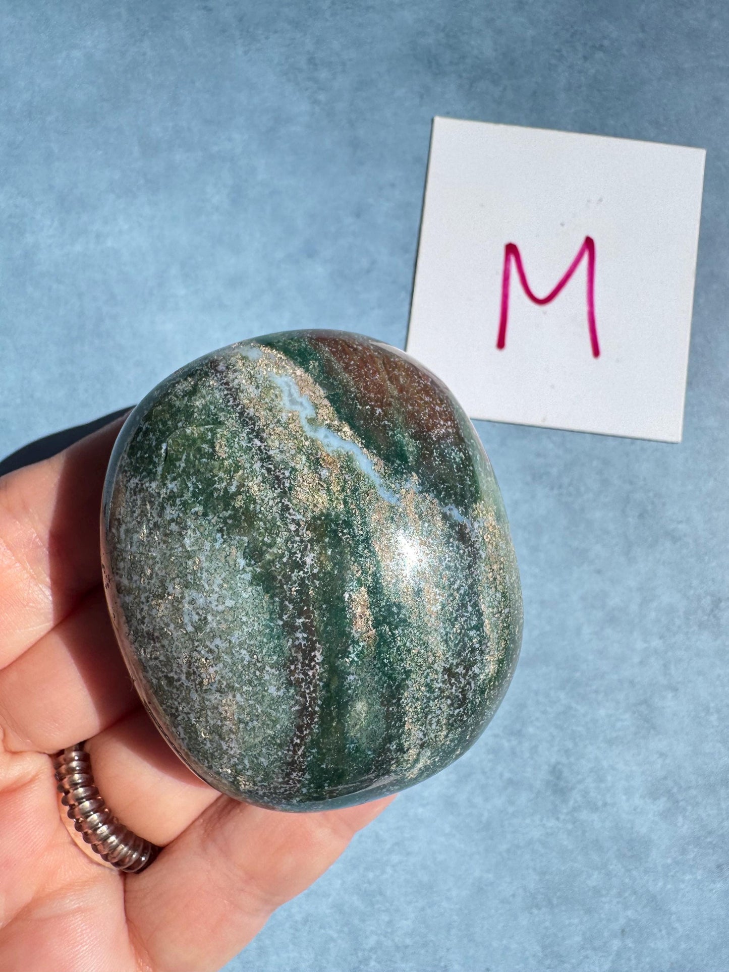 Sea Jasper Palm Stones from Madagascar - YOU CHOOSE