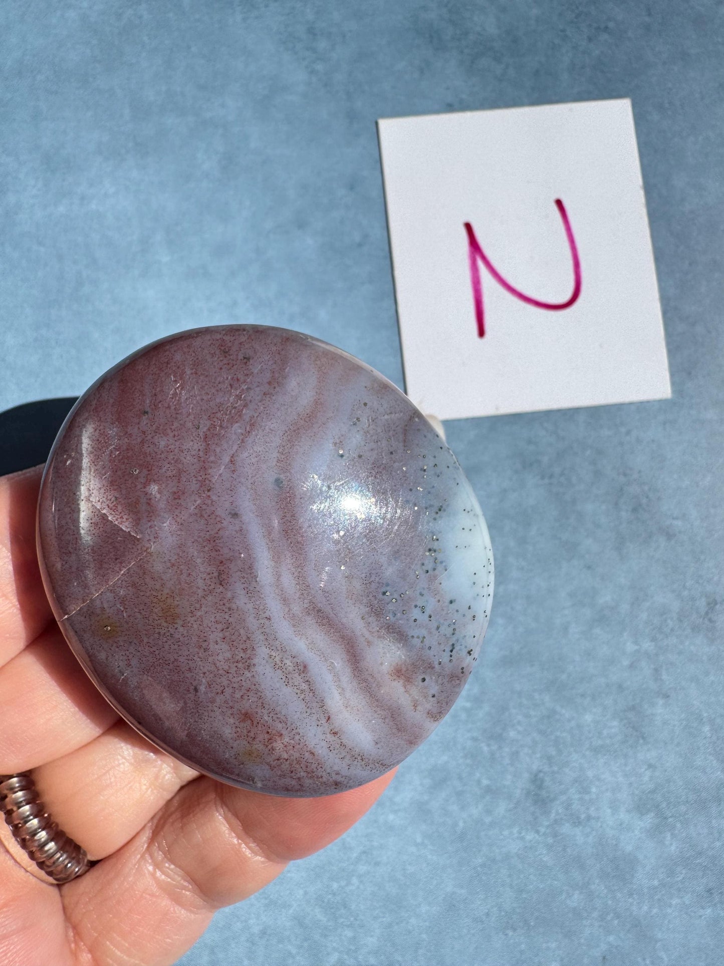 Sea Jasper Palm Stones from Madagascar - YOU CHOOSE