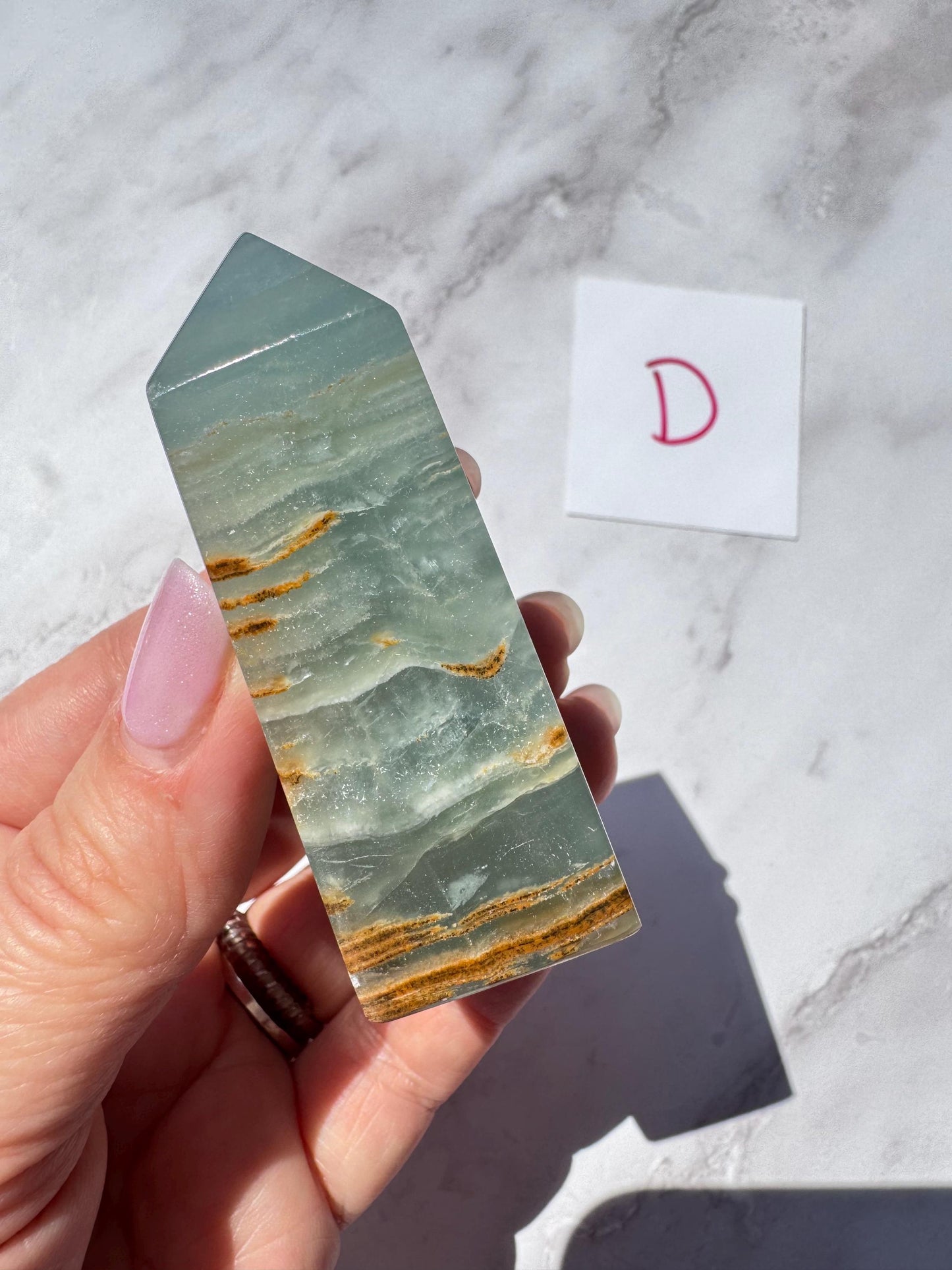 Blue Lemurian (Calcite) Towers from India - YOU CHOOSE