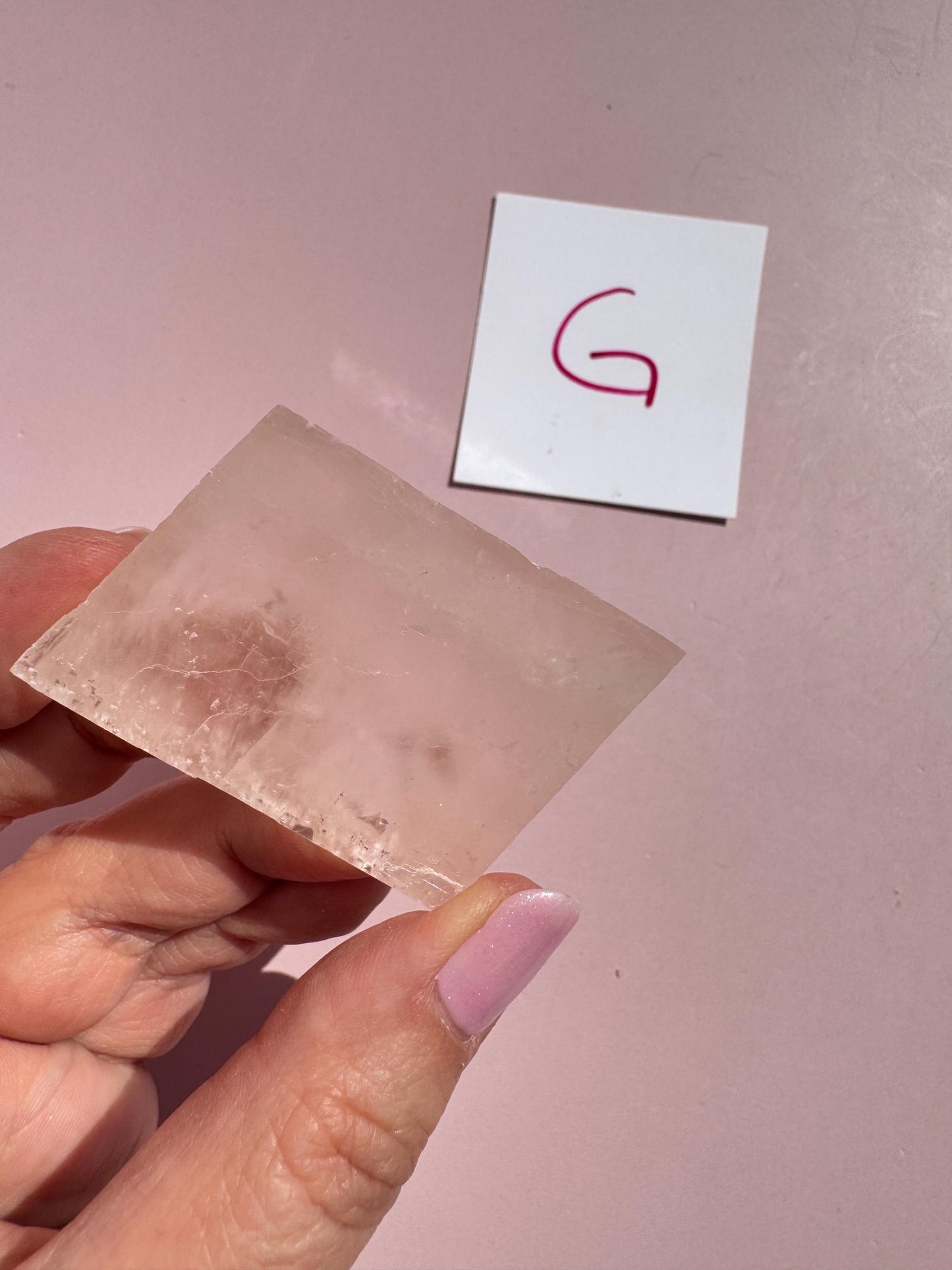 Pink Optical Calcite from Mexico