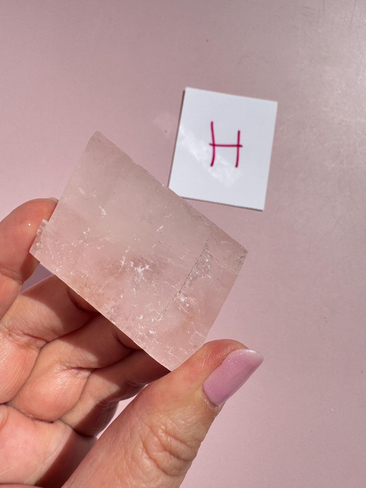 Pink Optical Calcite from Mexico