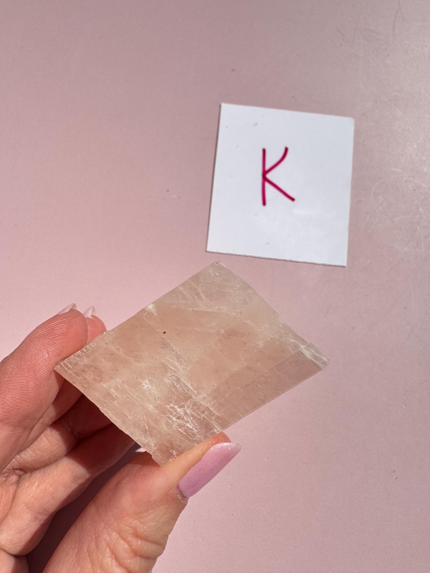 Pink Optical Calcite from Mexico
